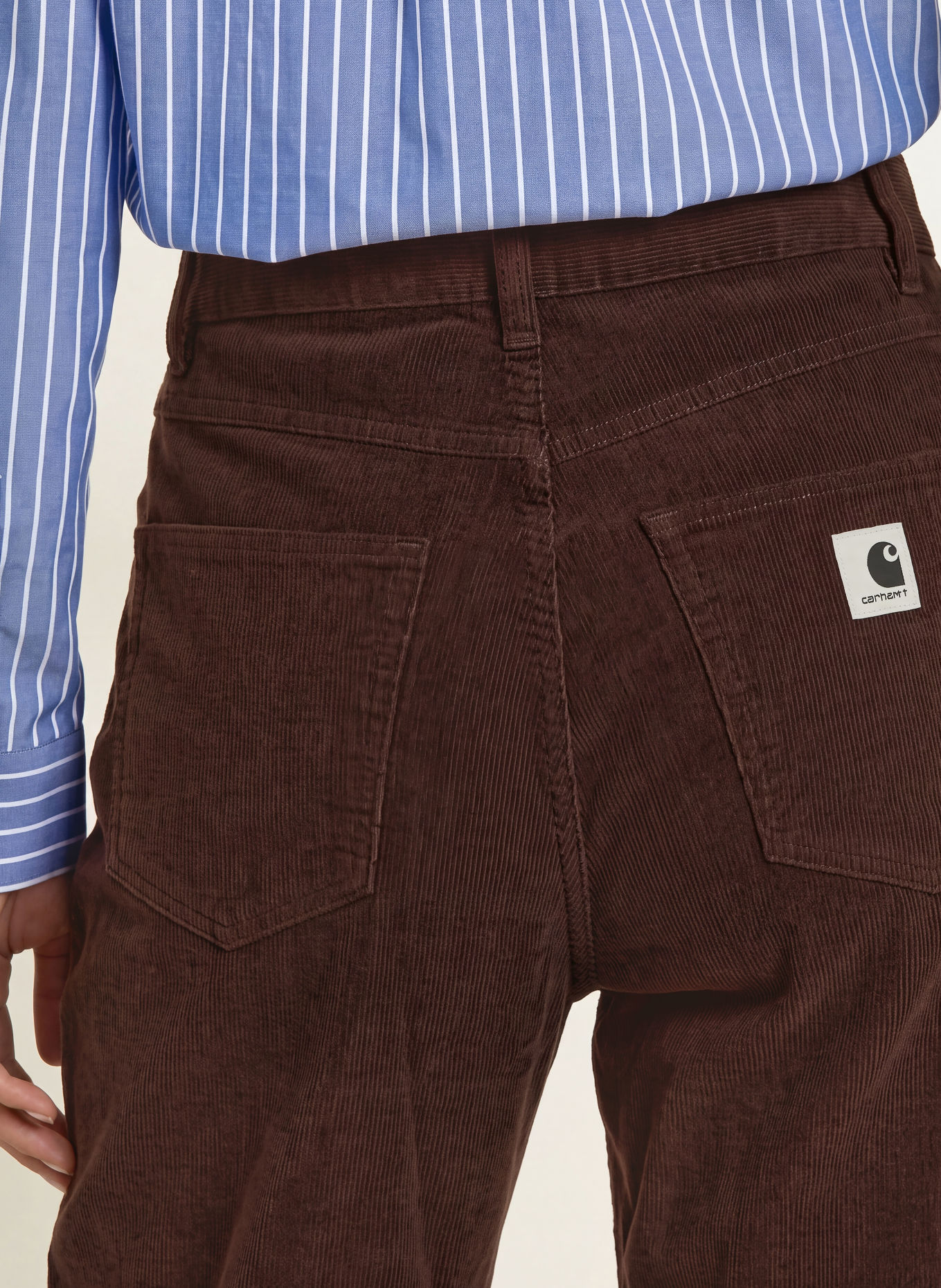 carhartt WIP Cordbroek BRANDON: MARRON FONCÉ