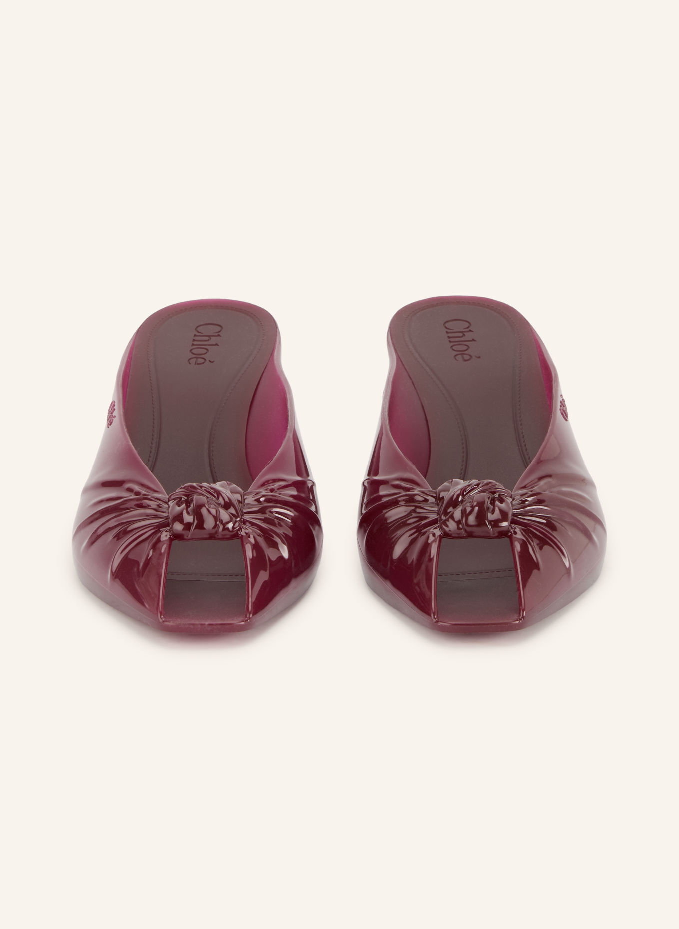 Chloé Mules JELLY: 602 Grenat
