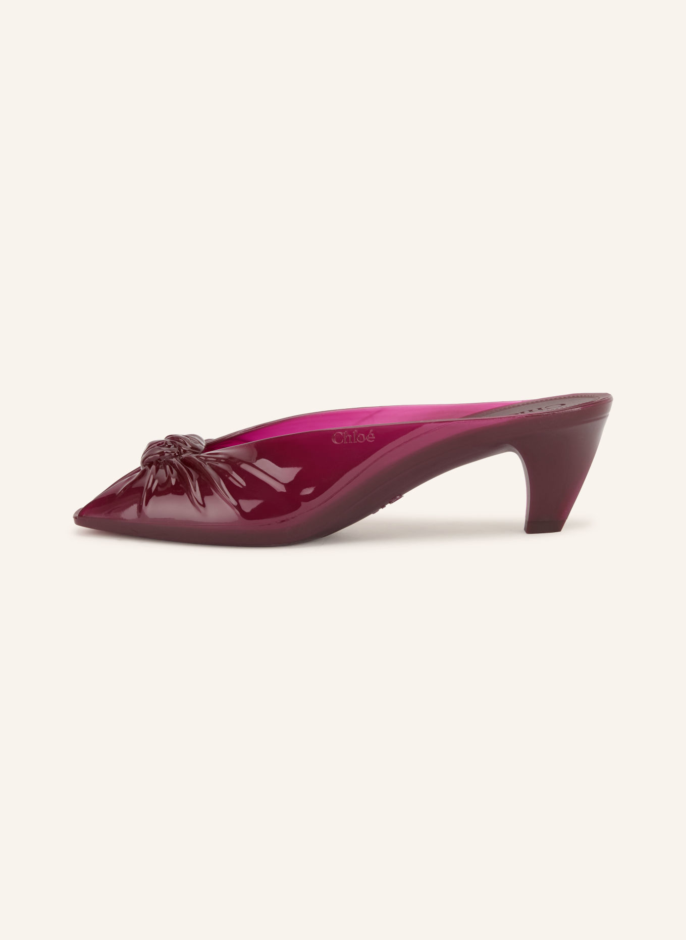 Chloé Mules JELLY: 602 Grenat