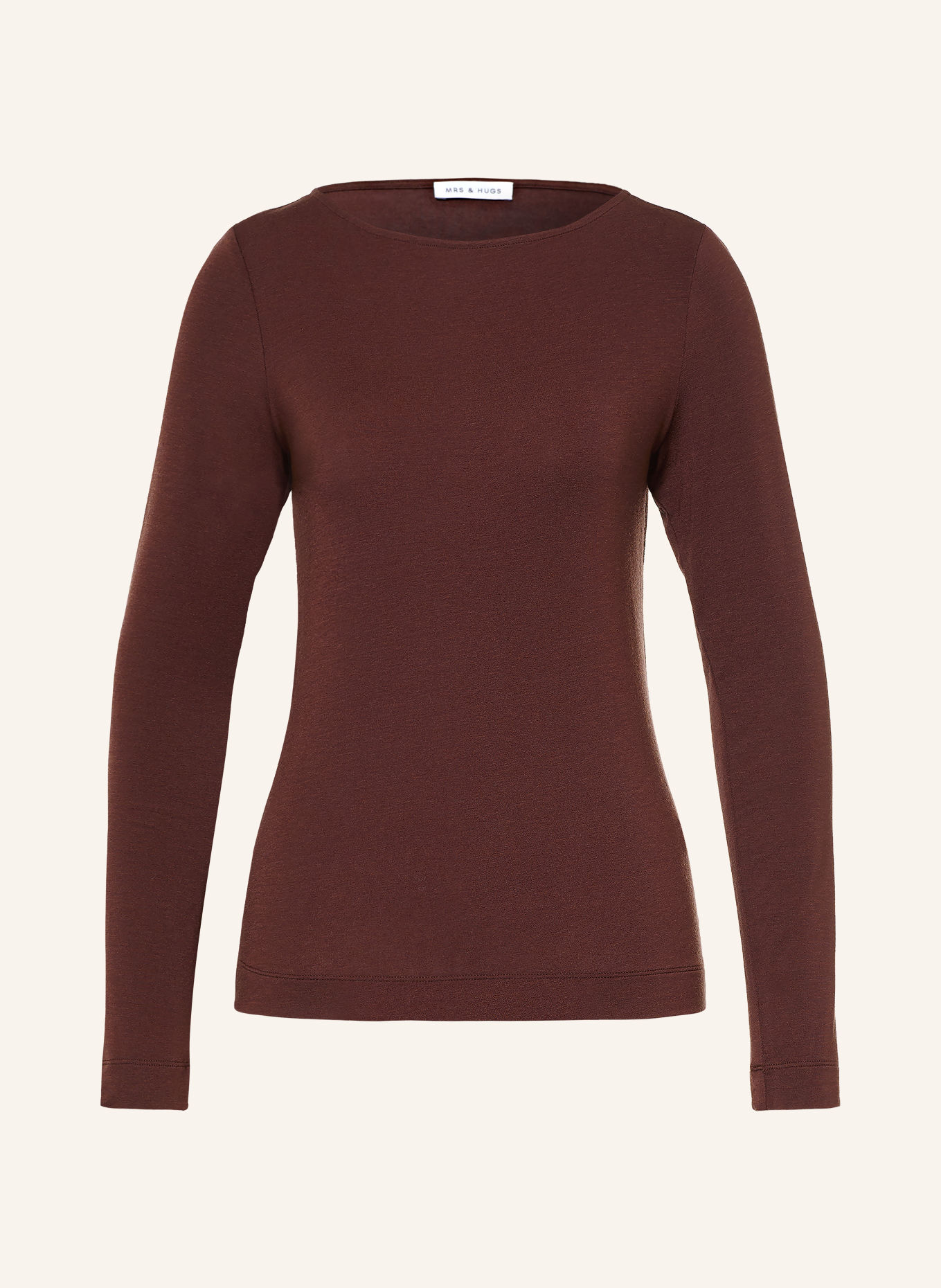 MRS & HUGS Long-sleeve shirt: DARK BROWN