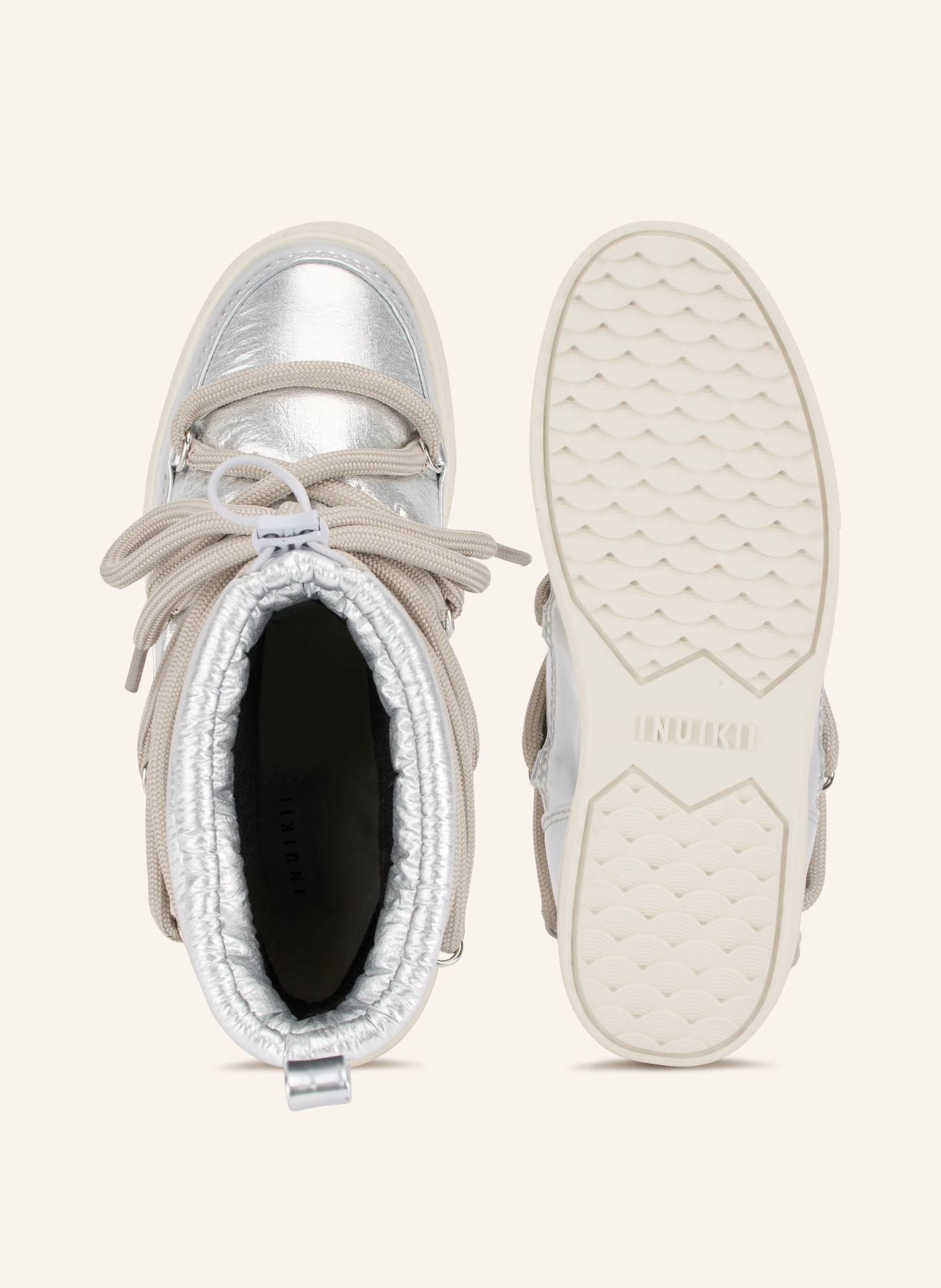 INUIKII Boots MOUNTAIN METALLIC: ZILVER