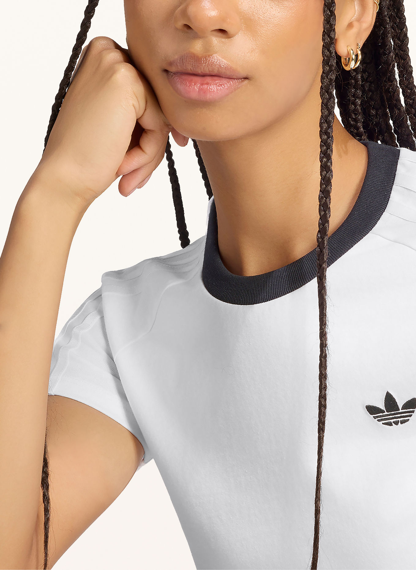 adidas Originals LAYER T T-shirt: WHITE