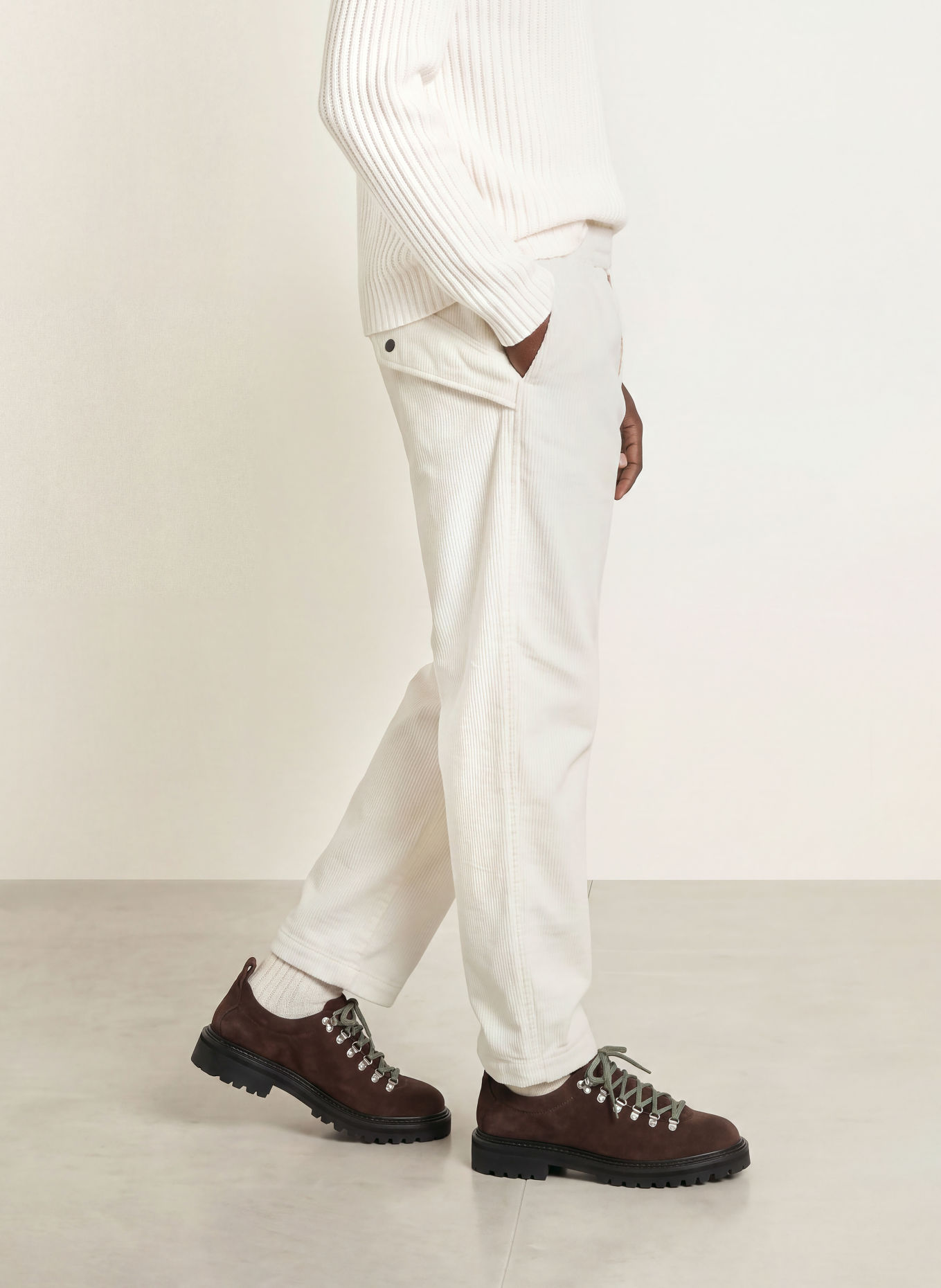 PARAJUMPERS Cordhose RAINARD Comfort Fit: CREME