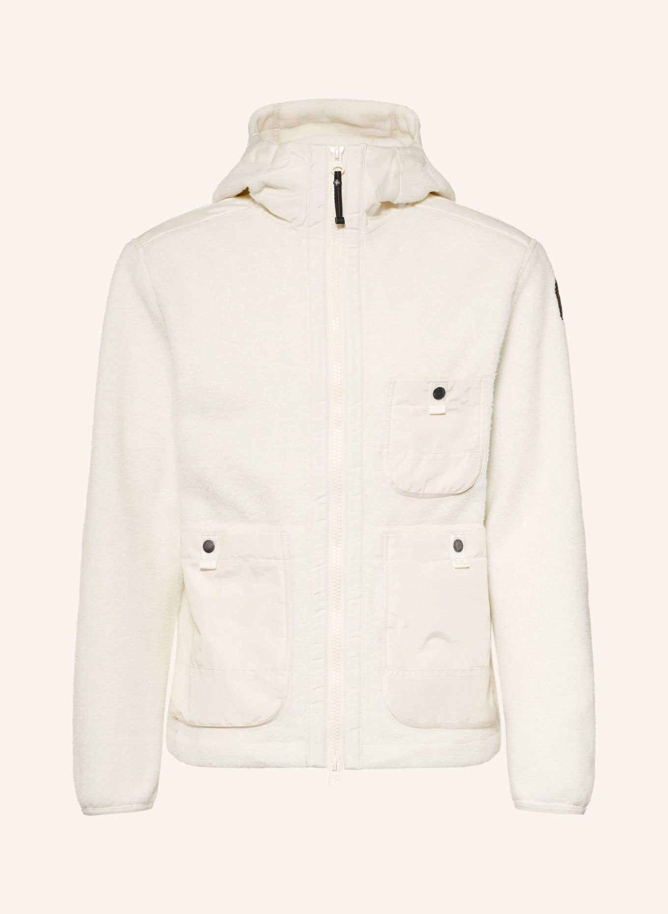 PARAJUMPERS Fleecejas SUNDRE NO EMBRO: CRÈME