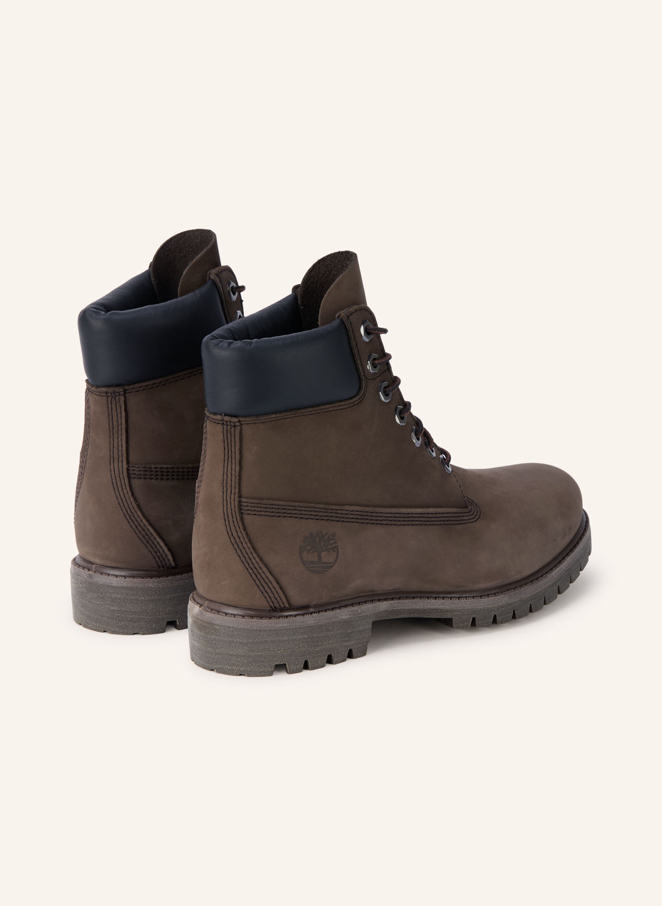 Timberland PREMIUM 6-Inch Lace-up Boots: BROWN / BLACK
