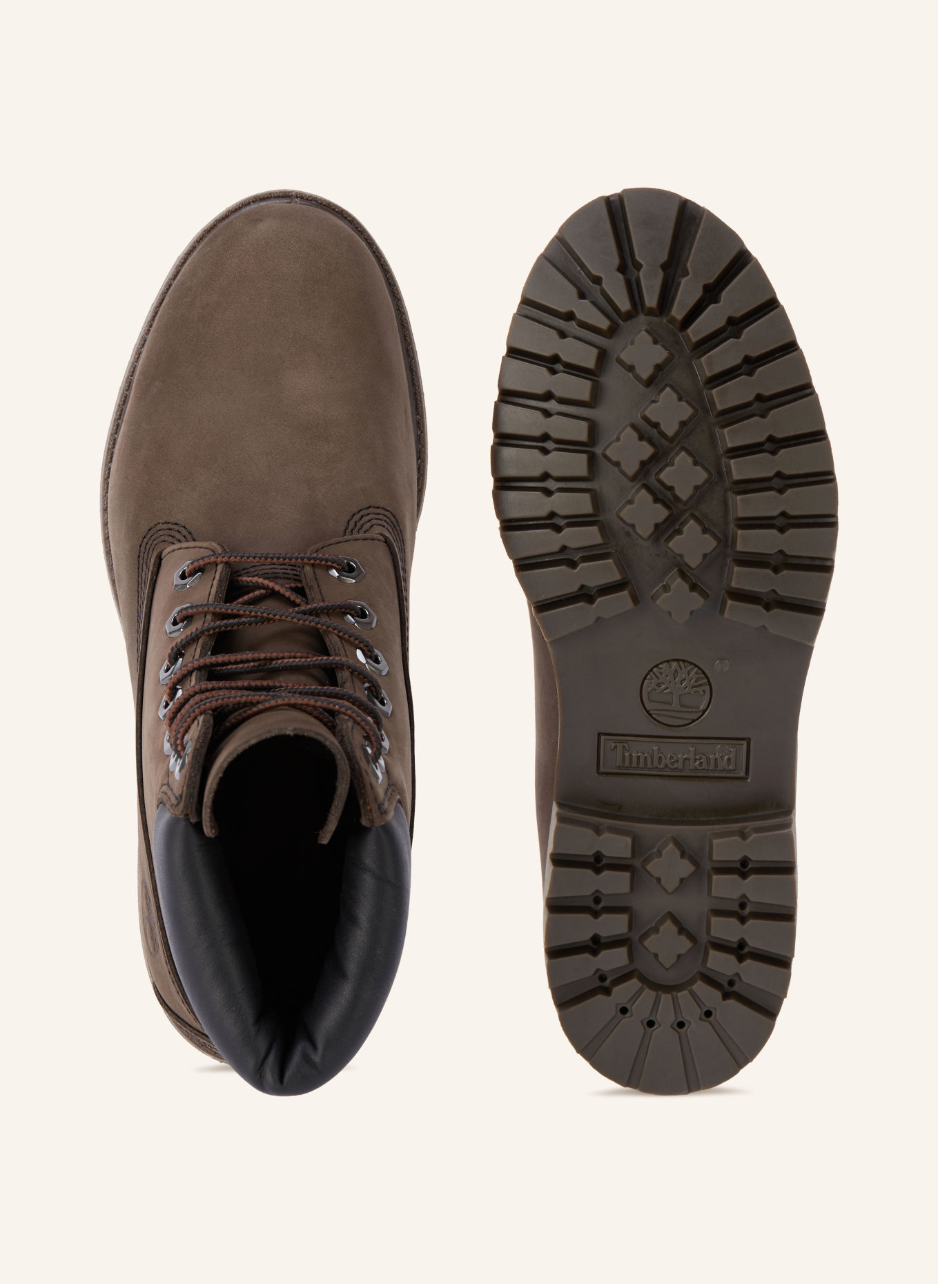Timberland PREMIUM 6-Inch Lace-up Boots: BROWN / BLACK