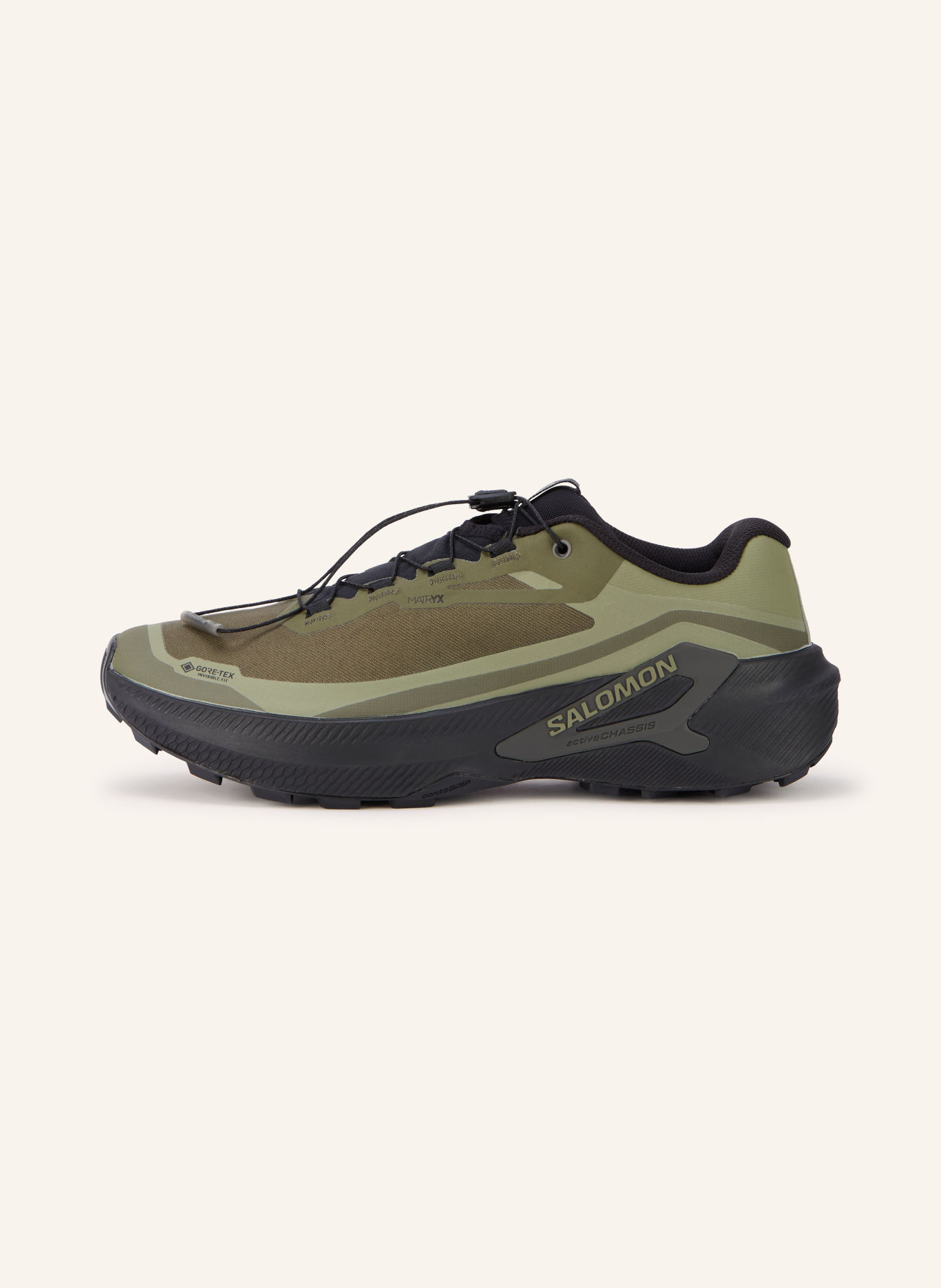 SALOMON Trailrunningschoenen GENESIS 2 GTX: KAKI / OLIJF / ZWART
