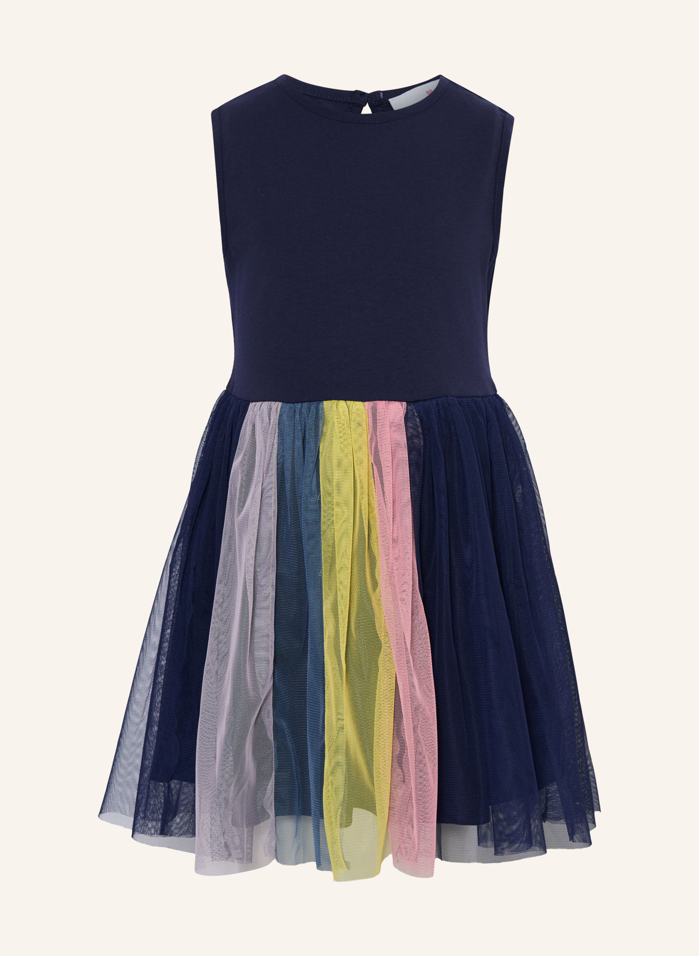 DANAMADE Set: Kleid und Sweatshirt: DUNKELBLAU / HELLROSA / HELLBLAU