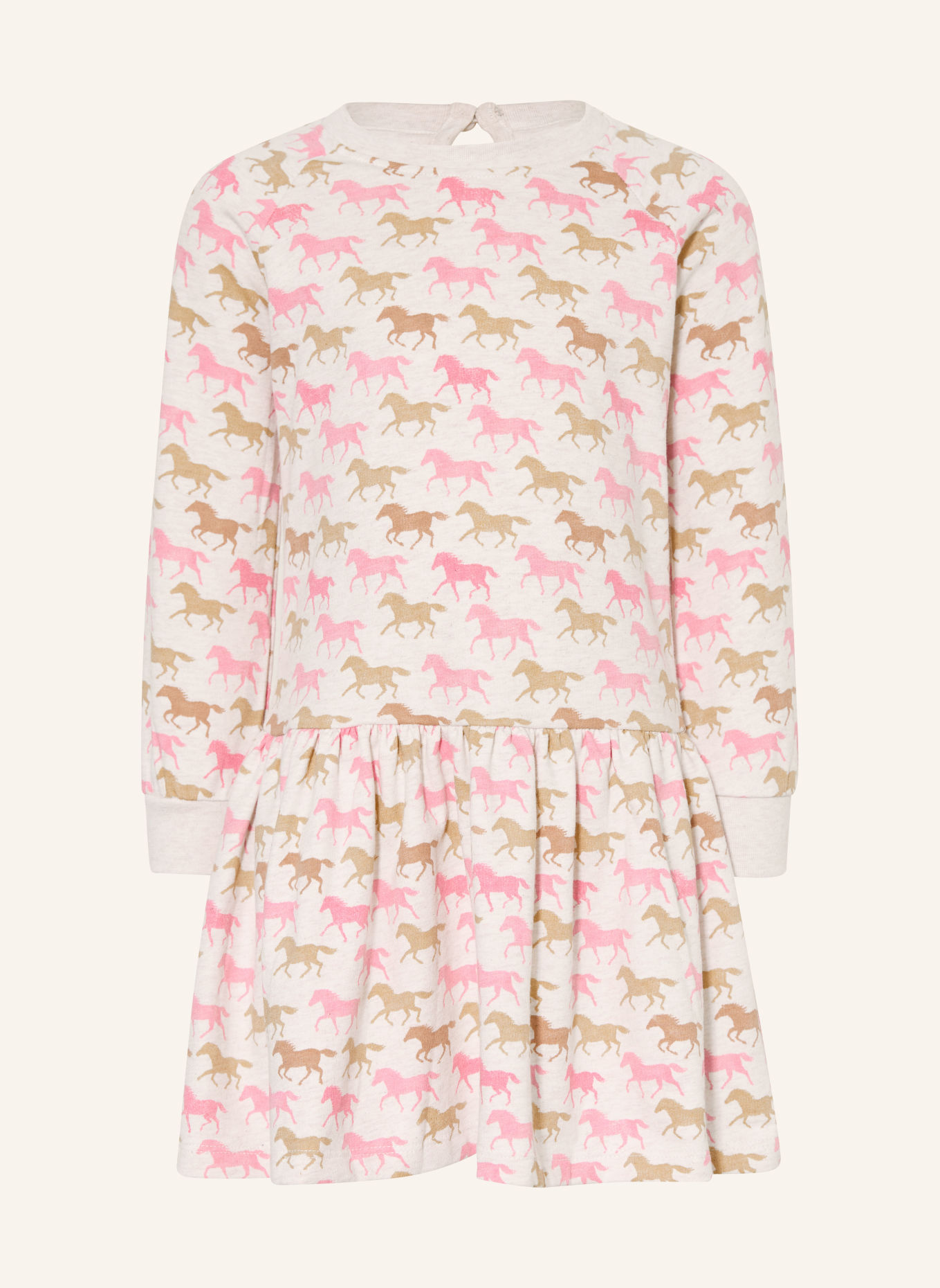 DANAMADE Robe sweat: CRÈME / ROSE / BEIGE