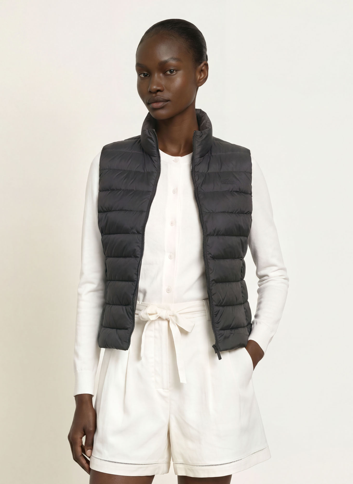 LACOSTE Gilet matelassé: NOIR