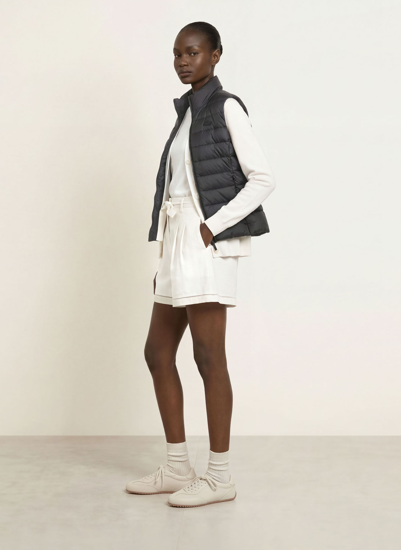 LACOSTE Gilet matelassé: NOIR