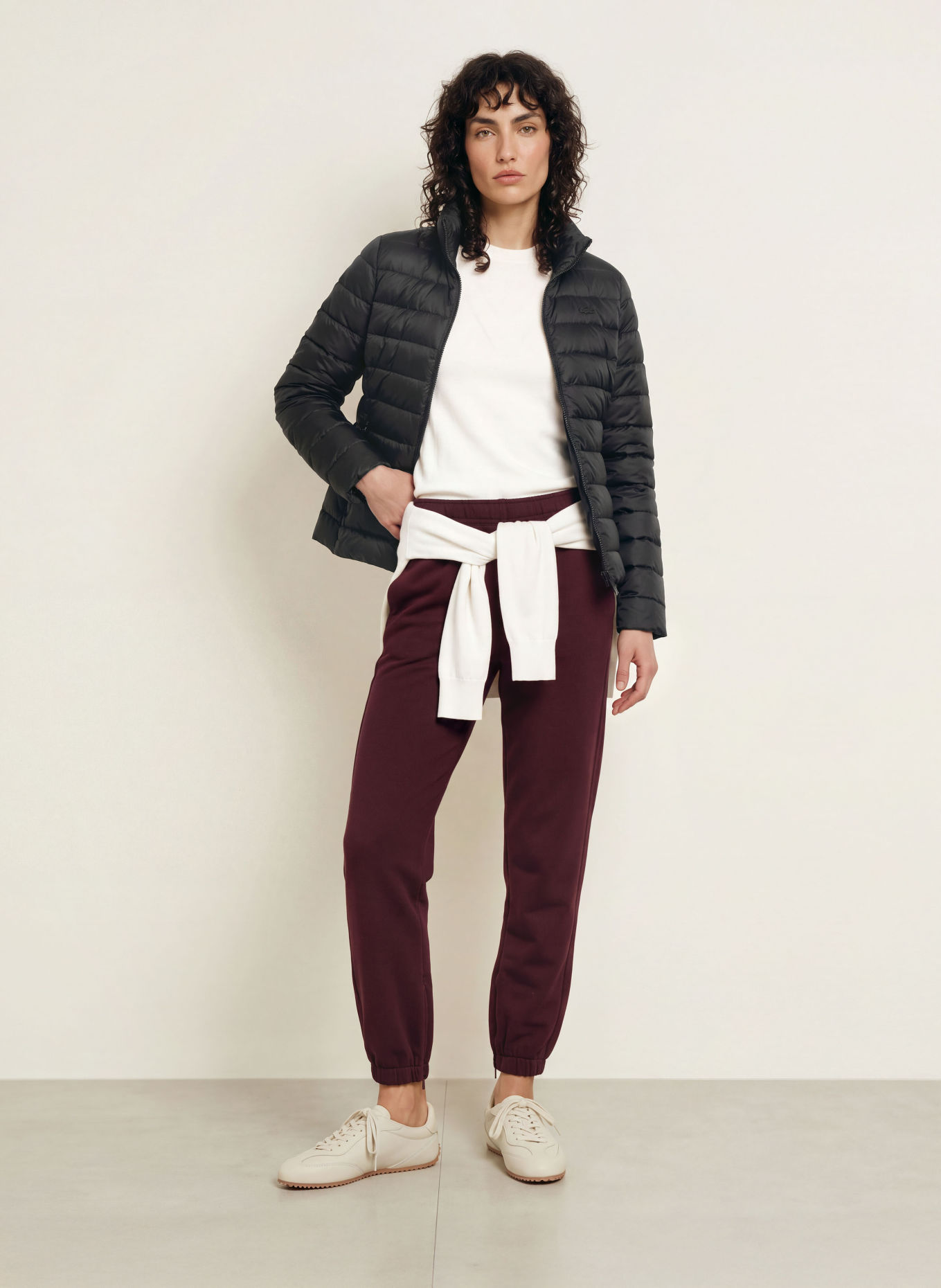 LACOSTE Veste matelassée: NOIR