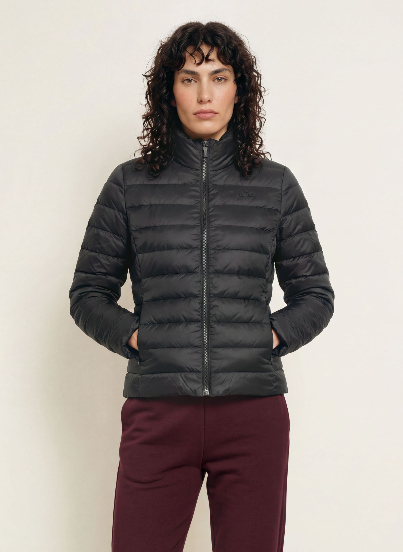 LACOSTE Veste matelassée: NOIR