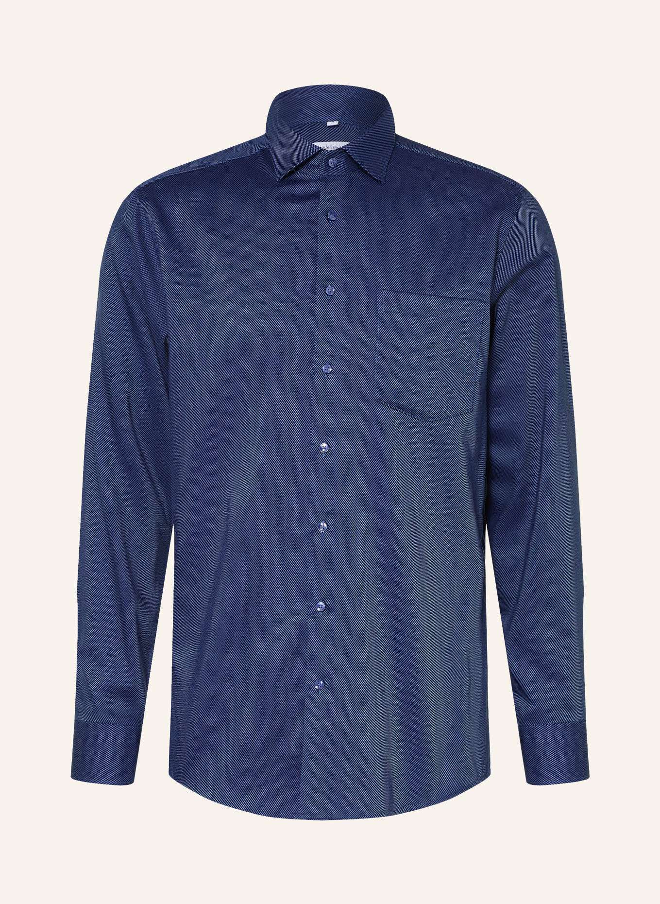 seidensticker Regular-Fit Shirt: DARK BLUE / BLUE