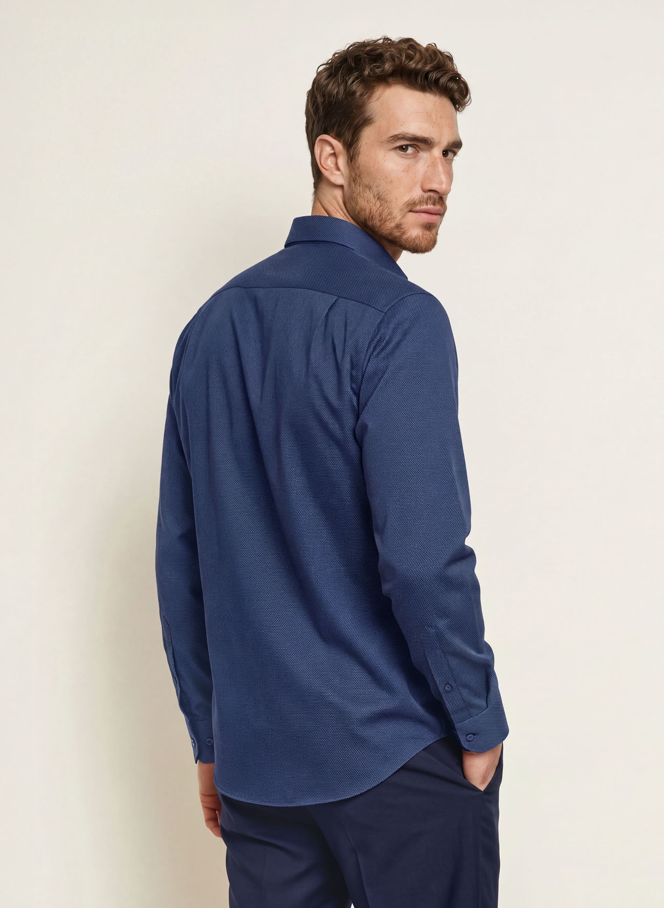 seidensticker Regular-Fit Shirt: DARK BLUE / BLUE