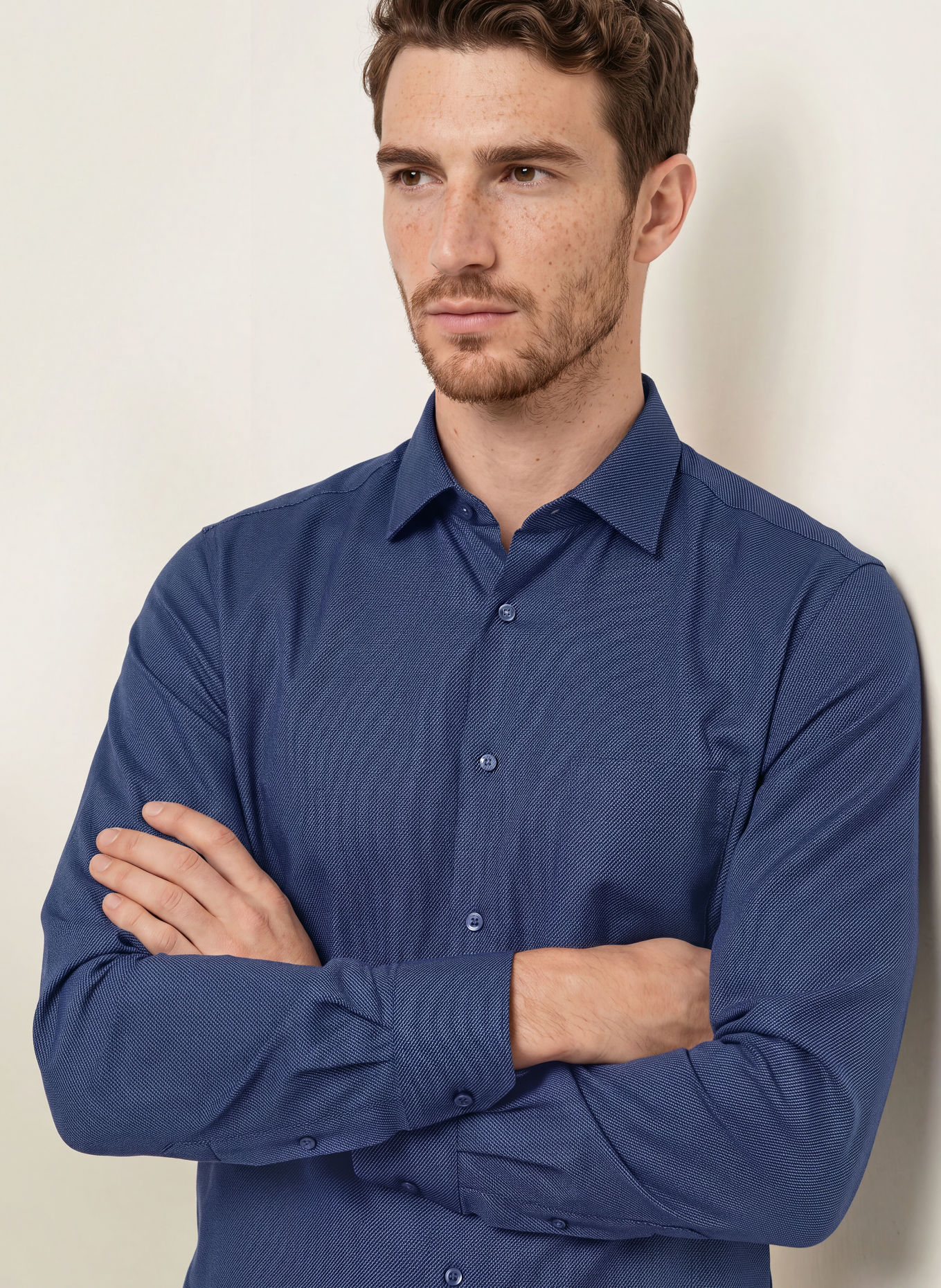 seidensticker Regular-Fit Shirt: DARK BLUE / BLUE