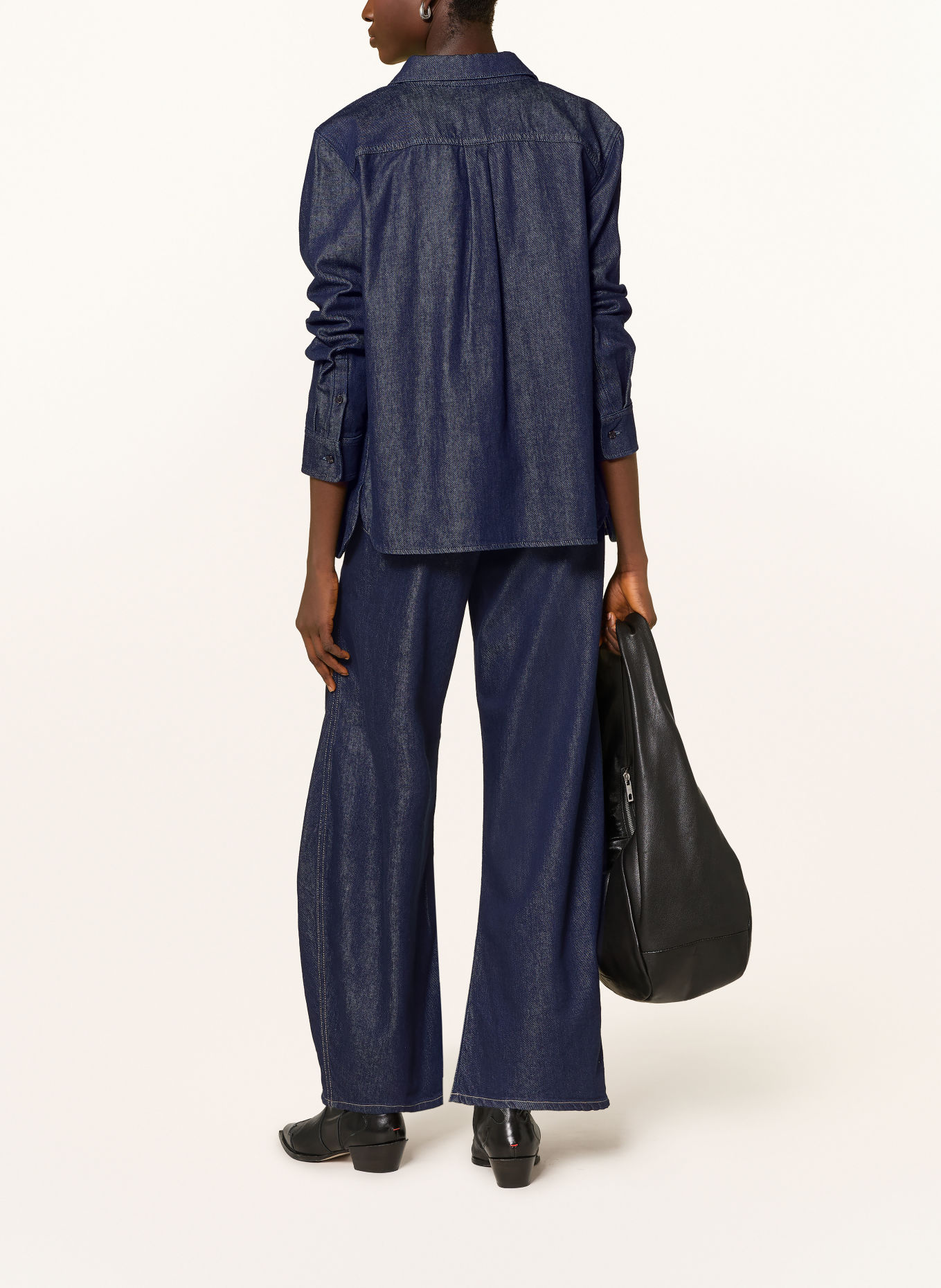 REPLAY Jeansy typu barrel HALLEBE: C007 DARK BLUE
