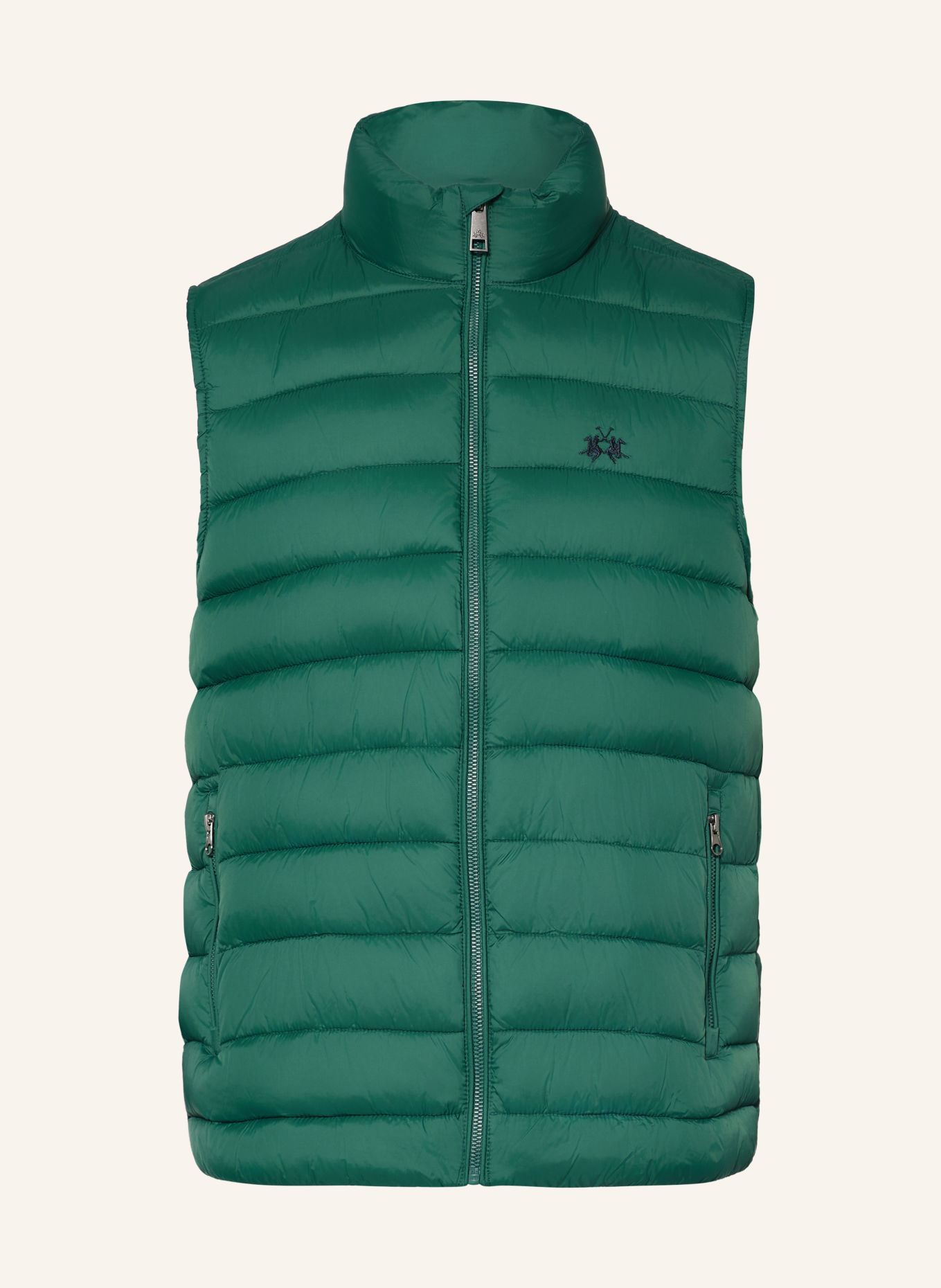 LA MARTINA Quilted vest: DARK GREEN