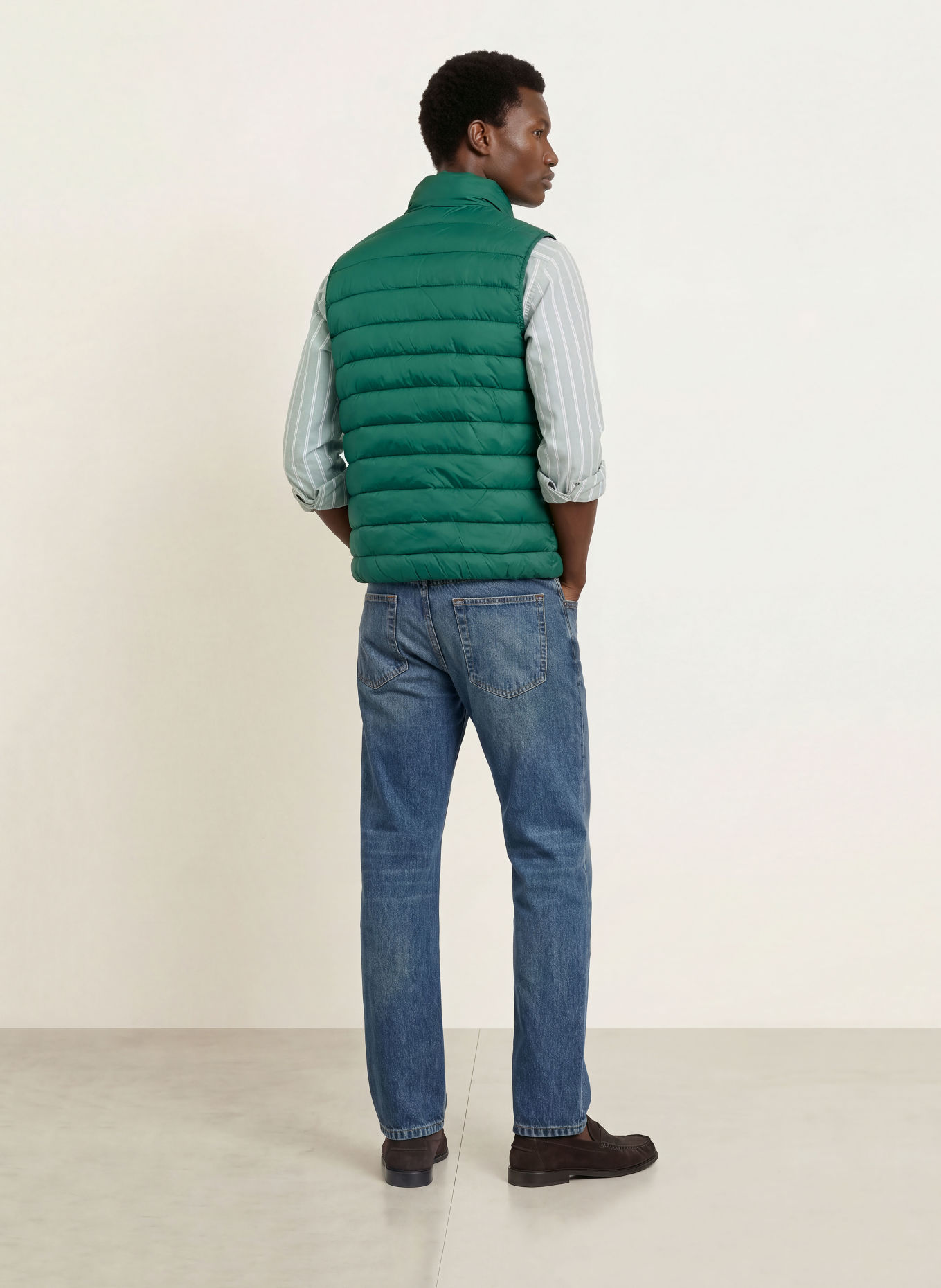 LA MARTINA Quilted vest: DARK GREEN