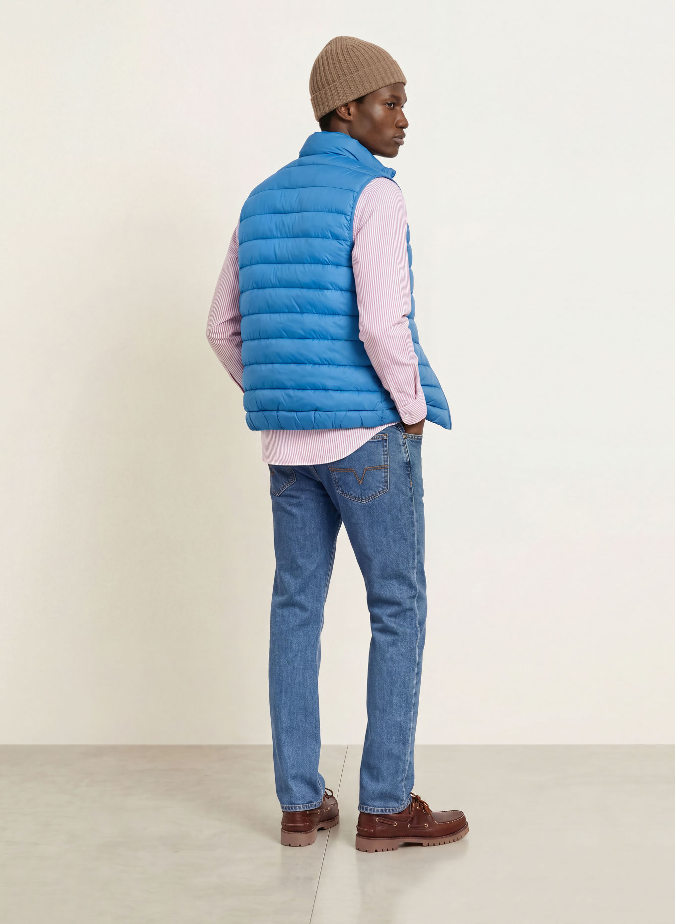 LA MARTINA Quilted vest: BLUE