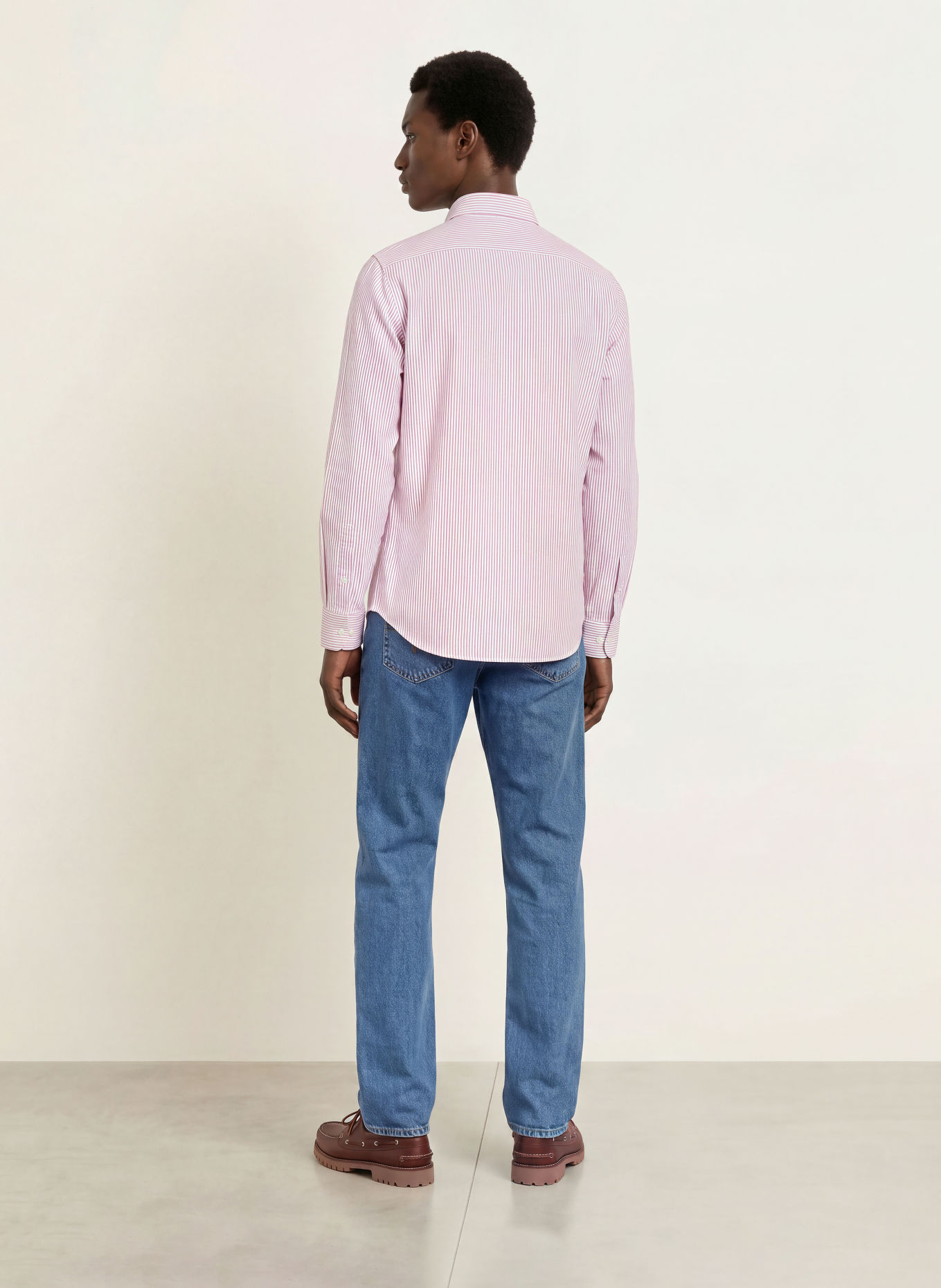 LA MARTINA Oxfordhemd Regular Fit: DUNKELROT / WEISS