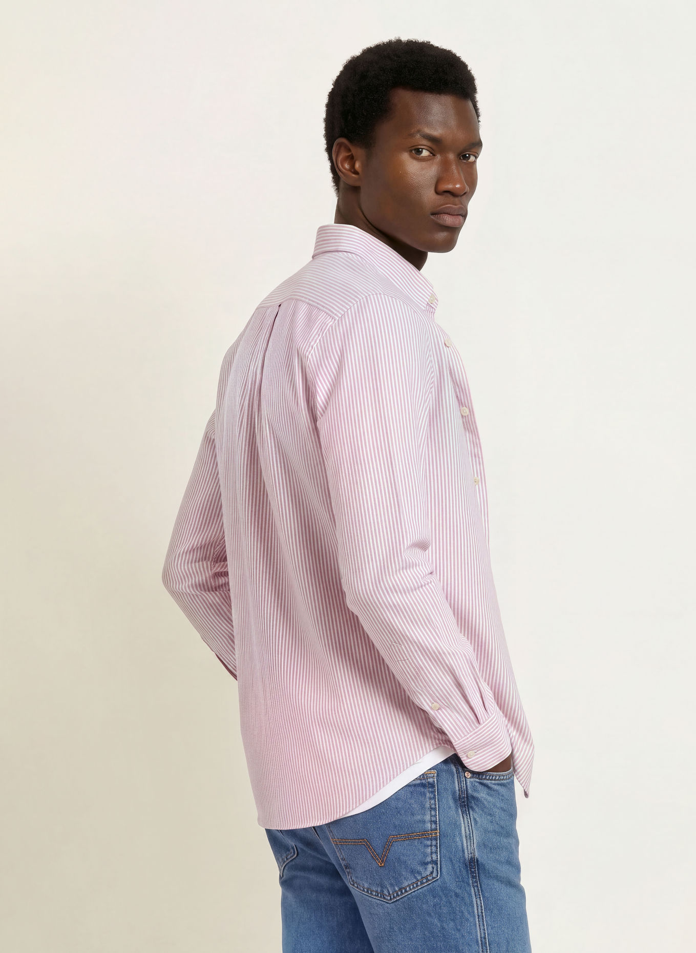 LA MARTINA Oxfordhemd Regular Fit: DUNKELROT / WEISS