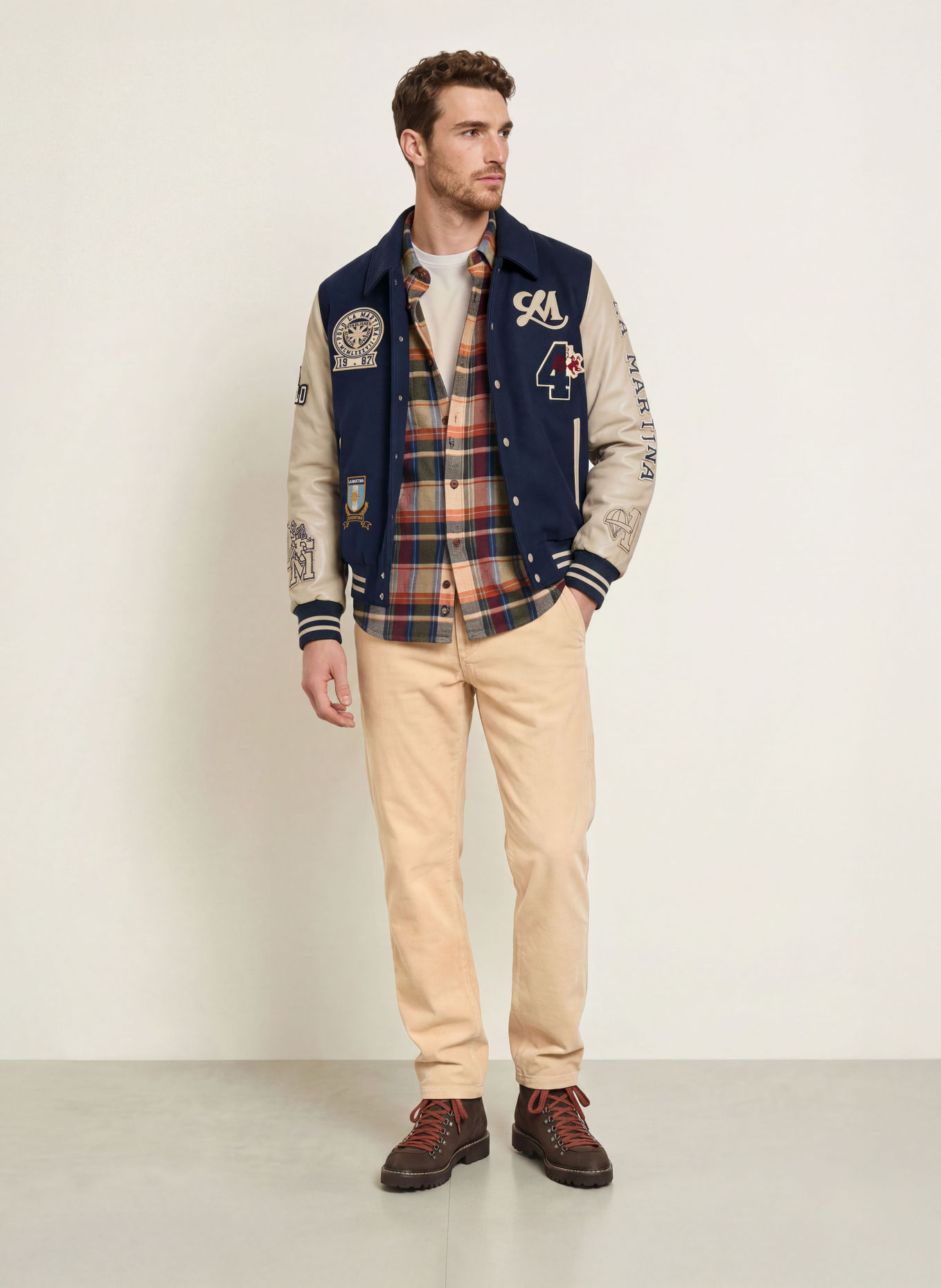 LA MARTINA Cordchino Regular Fit: BEIGE
