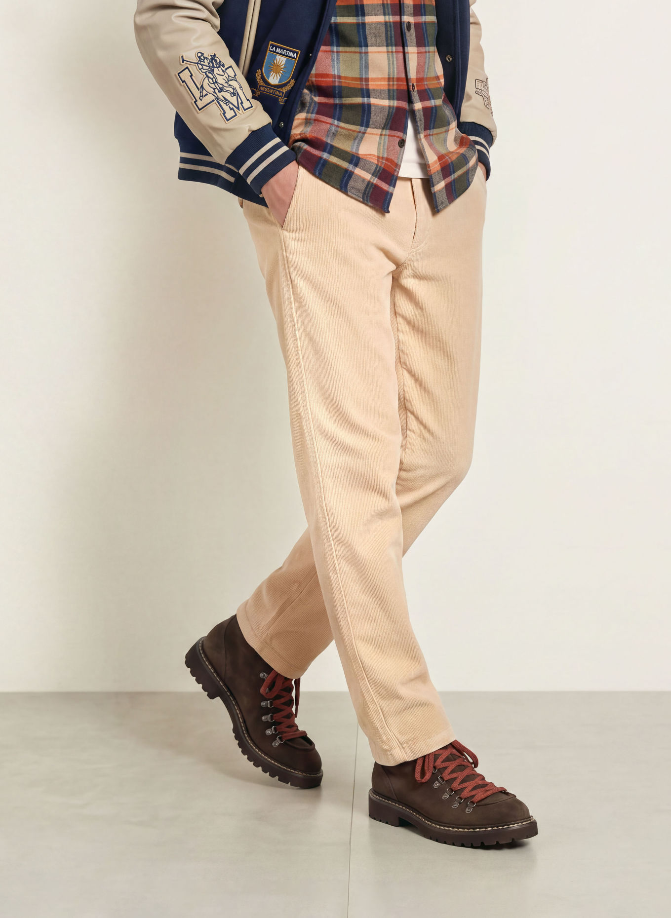 LA MARTINA Cordchino Regular Fit: BEIGE