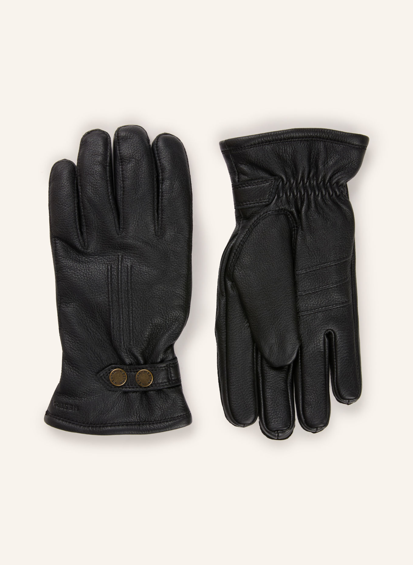 HESTRA Leren handschoenen TÄLLBERG: ZWART