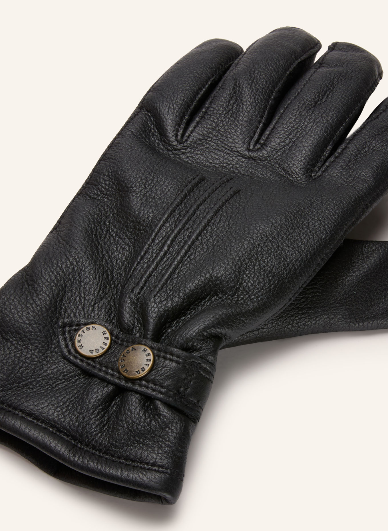 HESTRA Leren handschoenen TÄLLBERG: ZWART