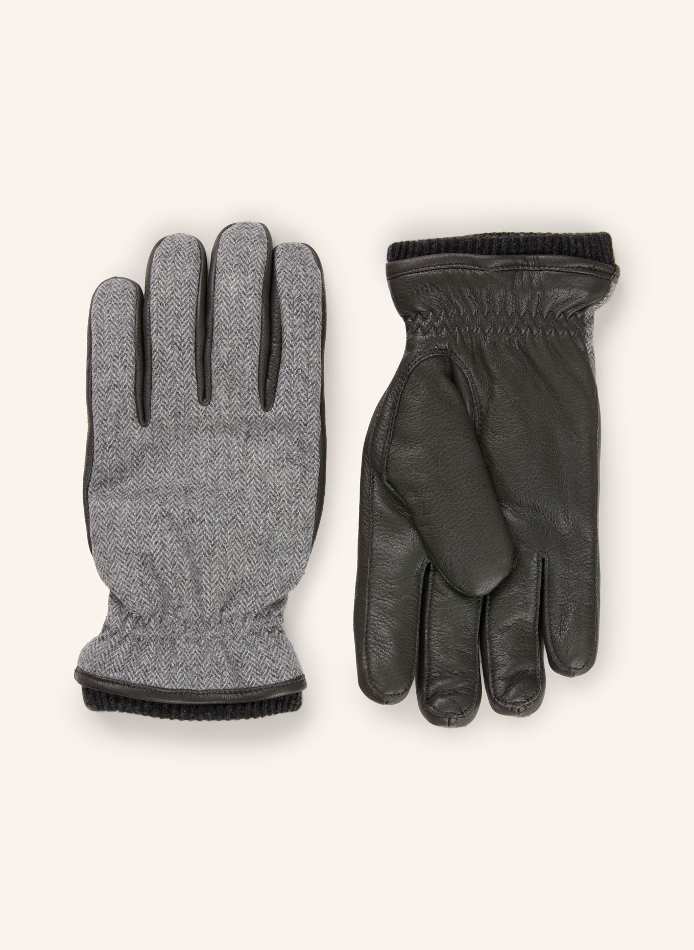 HESTRA Handschoenen WILHELM: GRIJS / ZWART