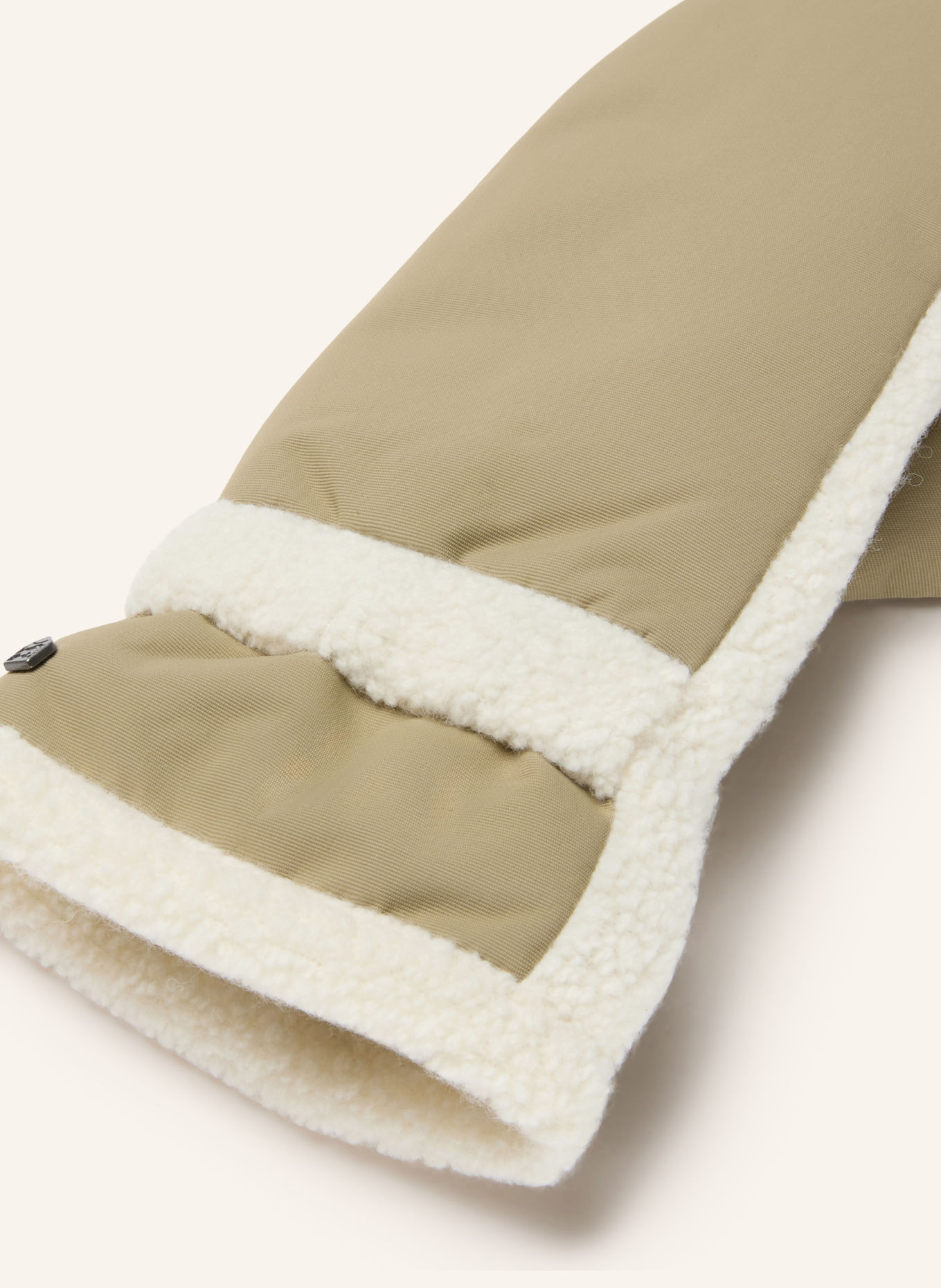 HESTRA Wanten RONJA met teddybont: BEIGE / CRÈME