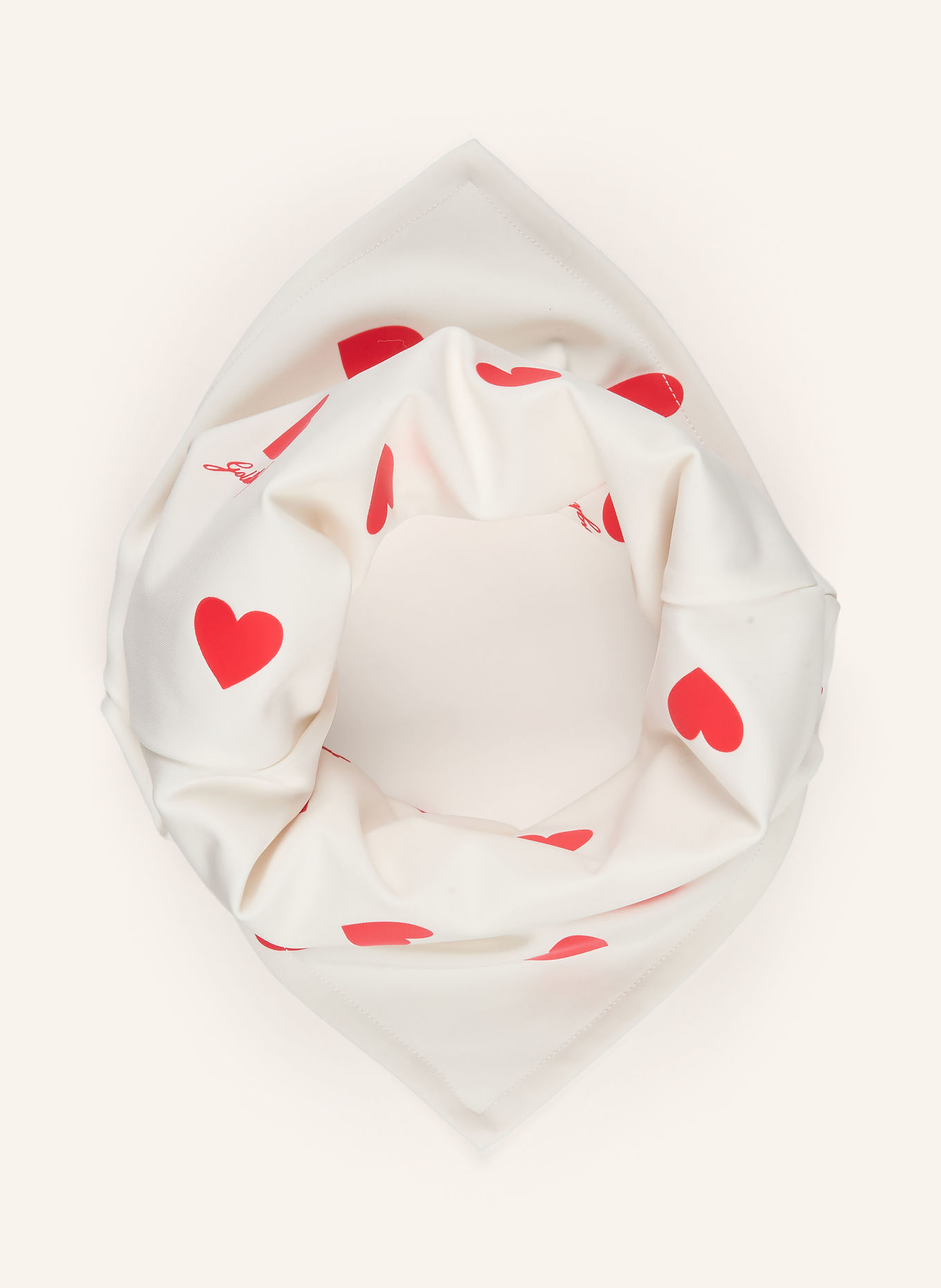 GOLDBERGH KOUKI Infinity scarf: WHITE / RED