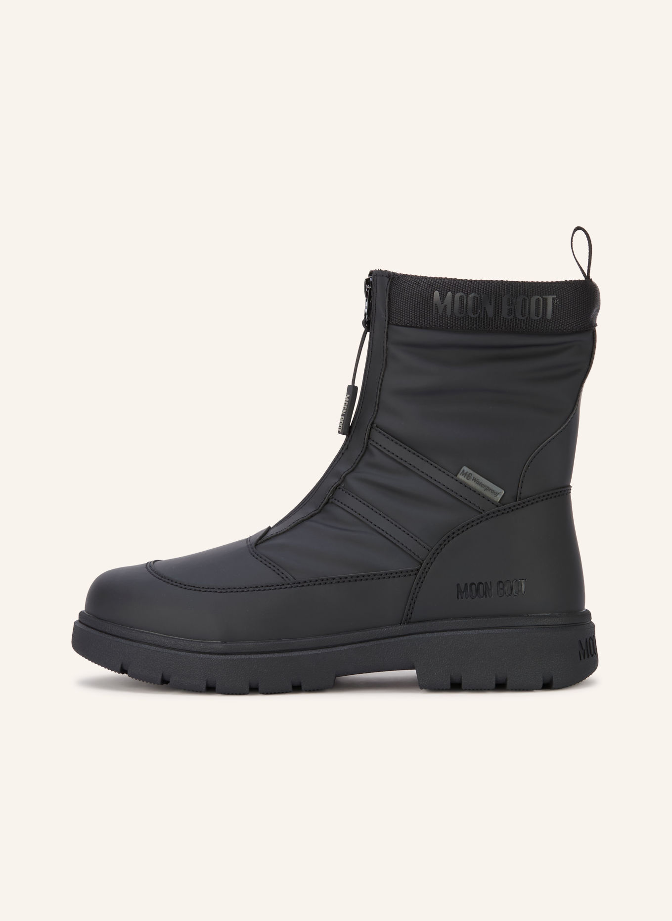MOON BOOT Moon Boots MB COMBAT ZIP BOOT WP: SCHWARZ
