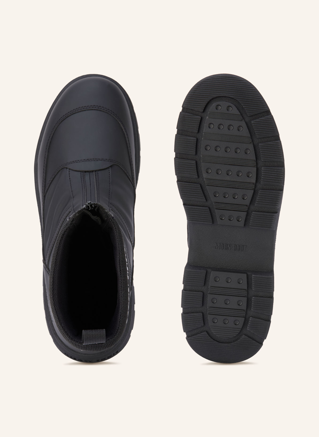 MOON BOOT Moon Boots MB COMBAT ZIP BOOT WP: SCHWARZ