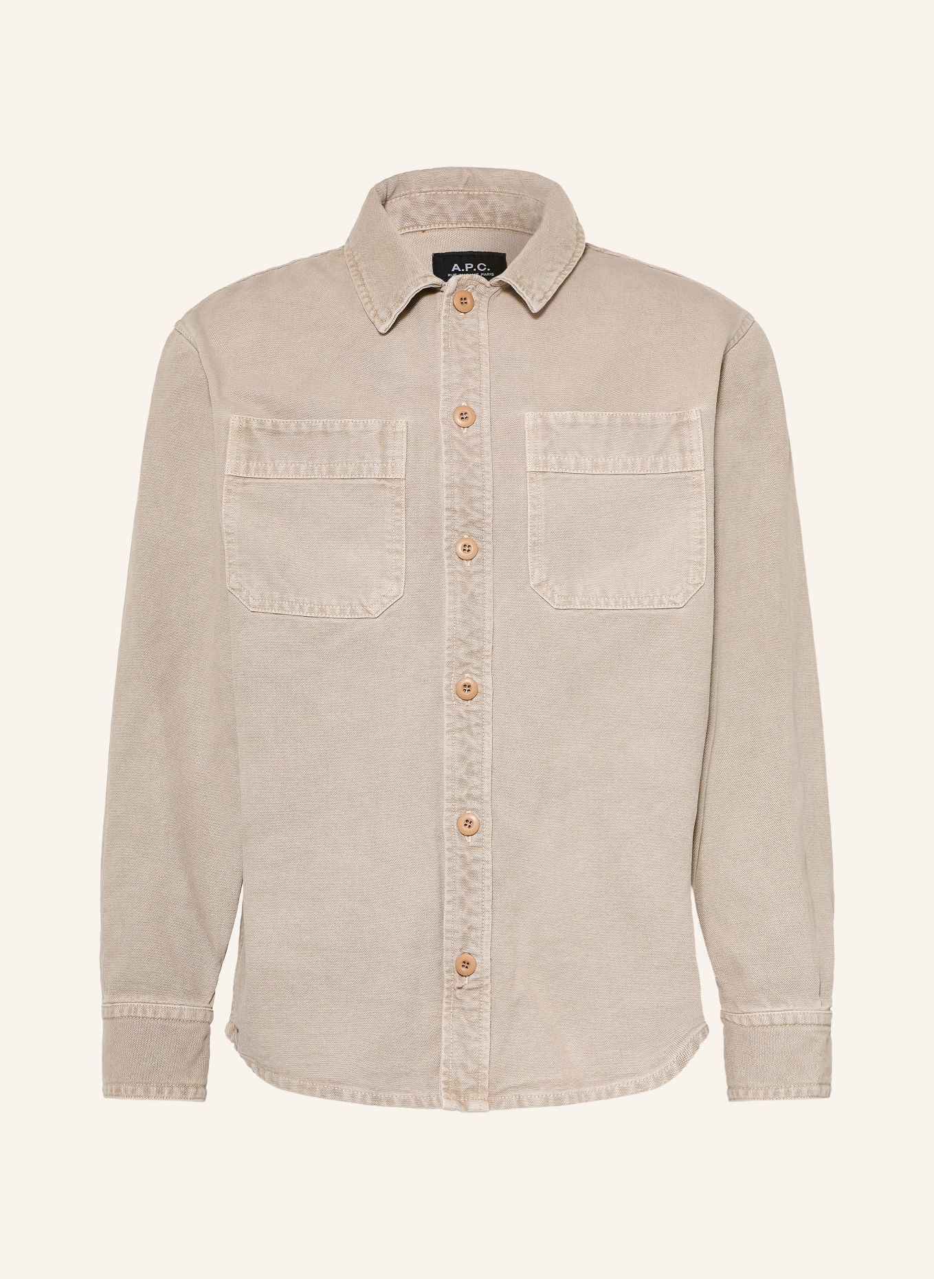 A.P.C. Jeansovershirt NOAH: BEIGE