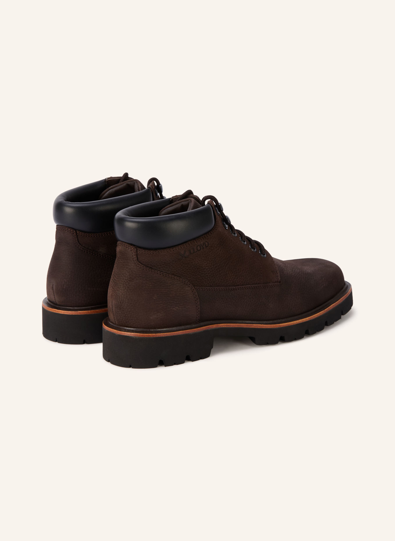 LLOYD Veterboots MARCH 325: MARRON FONCÉ / ZWART