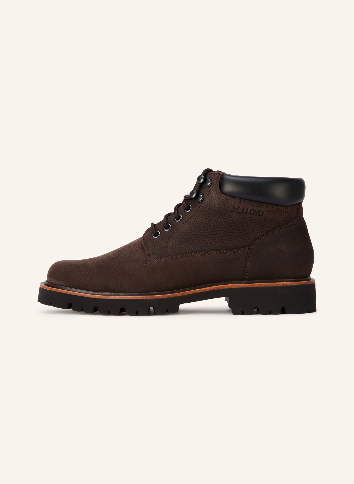 LLOYD Veterboots MARCH 325: MARRON FONCÉ / ZWART