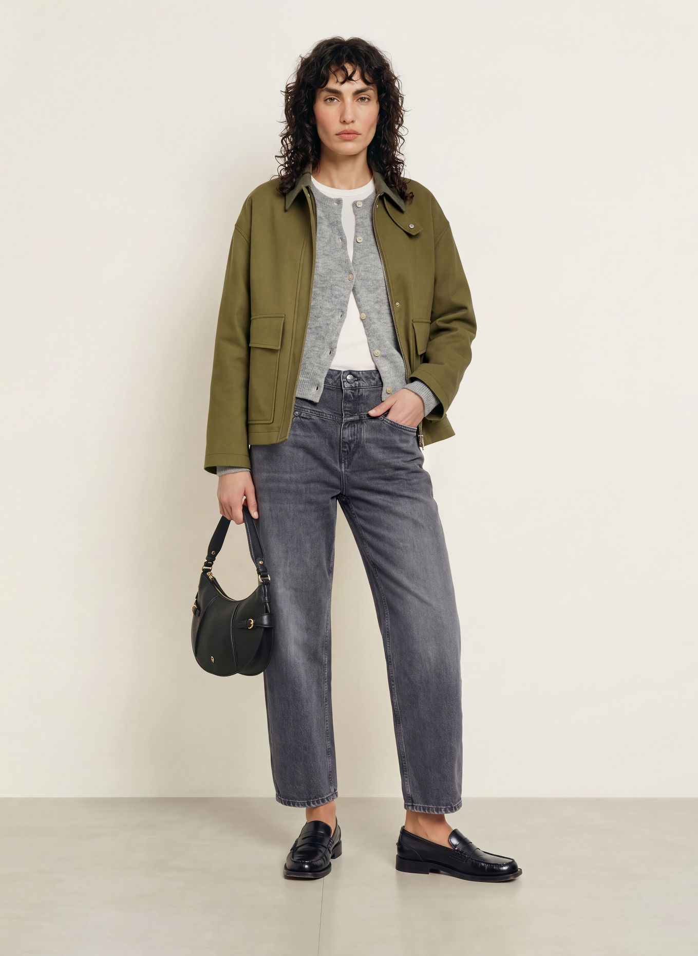 CLOSED Cropped jeans STOVER-X: MGY MID GREY