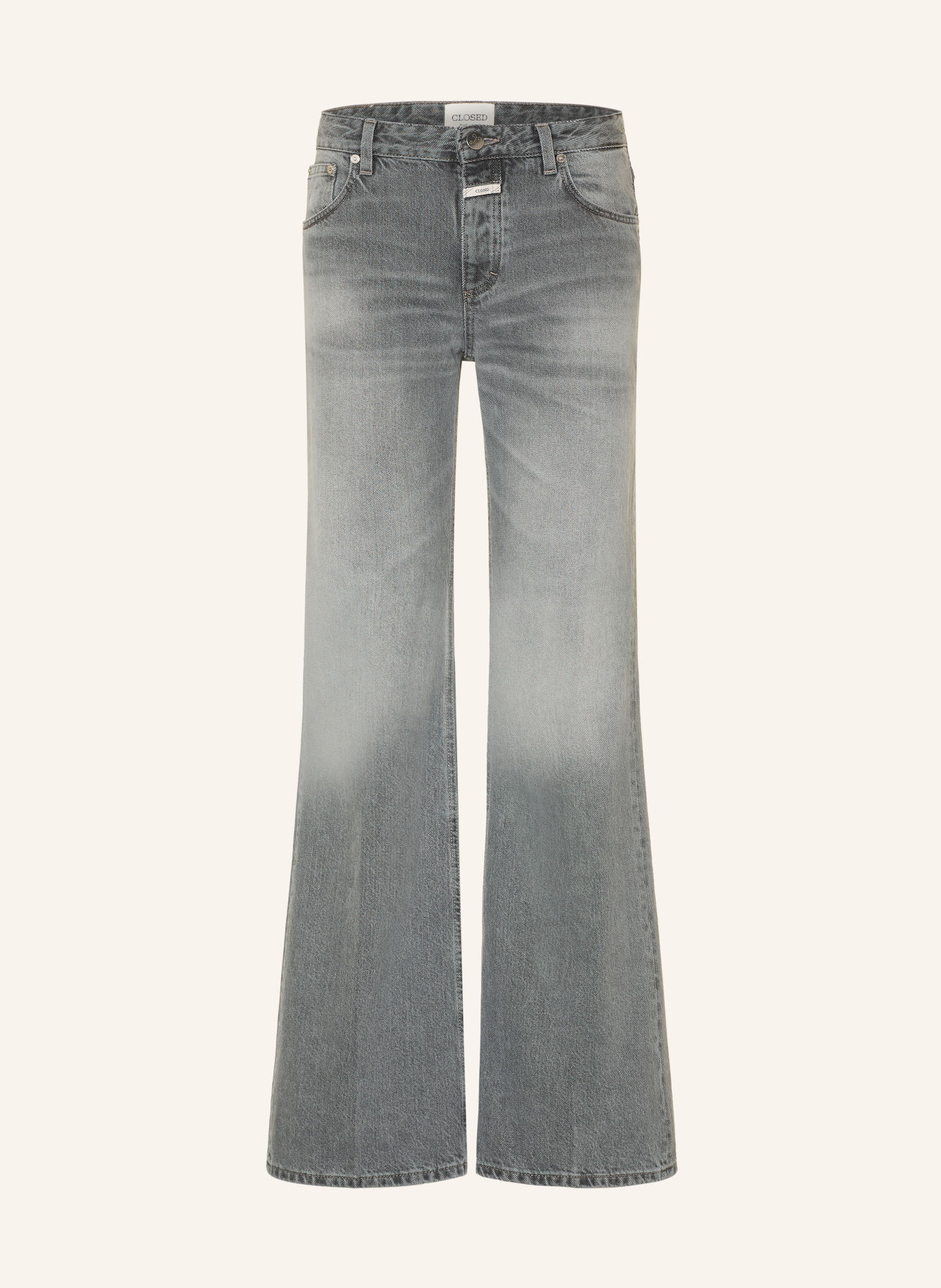 CLOSED Jeansy wide leg GILLAN: MGY MID GREY