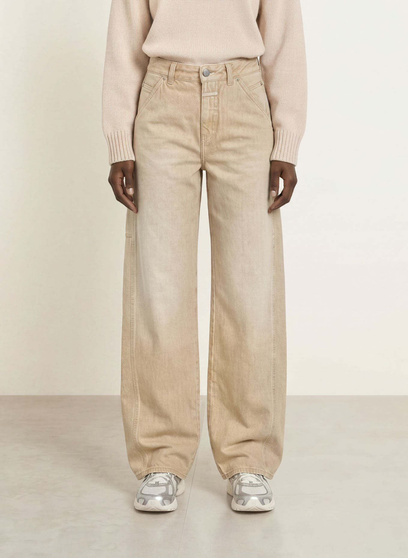 CLOSED Jean wide leg WESTON: 273 Wheat beige
