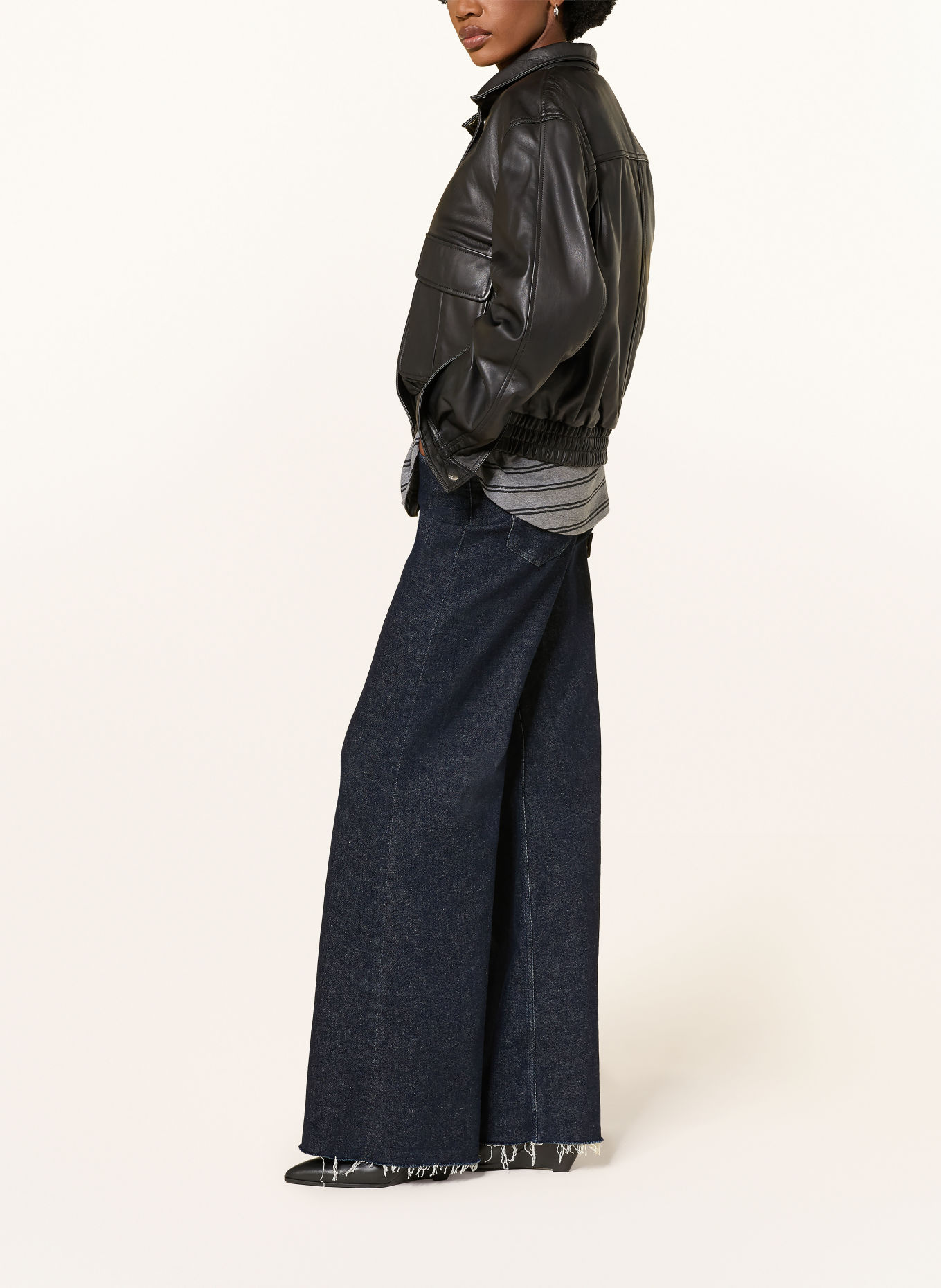 CLOSED Wide Leg Jeans GLOW-UP: DBL DARK BLUE