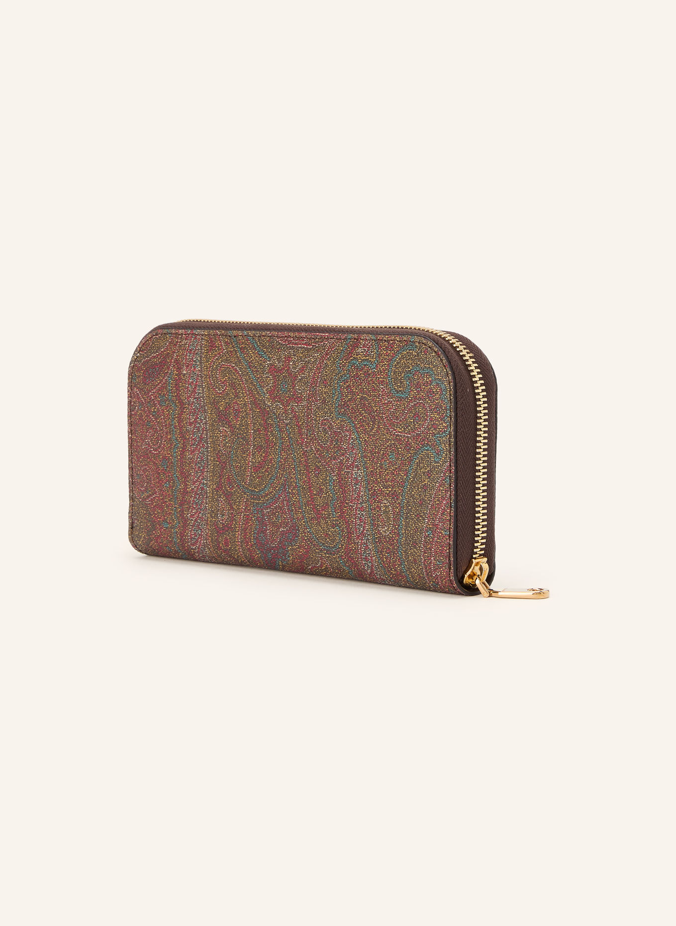 ETRO Geldbörse ARNICA: BRAUN / PETROL