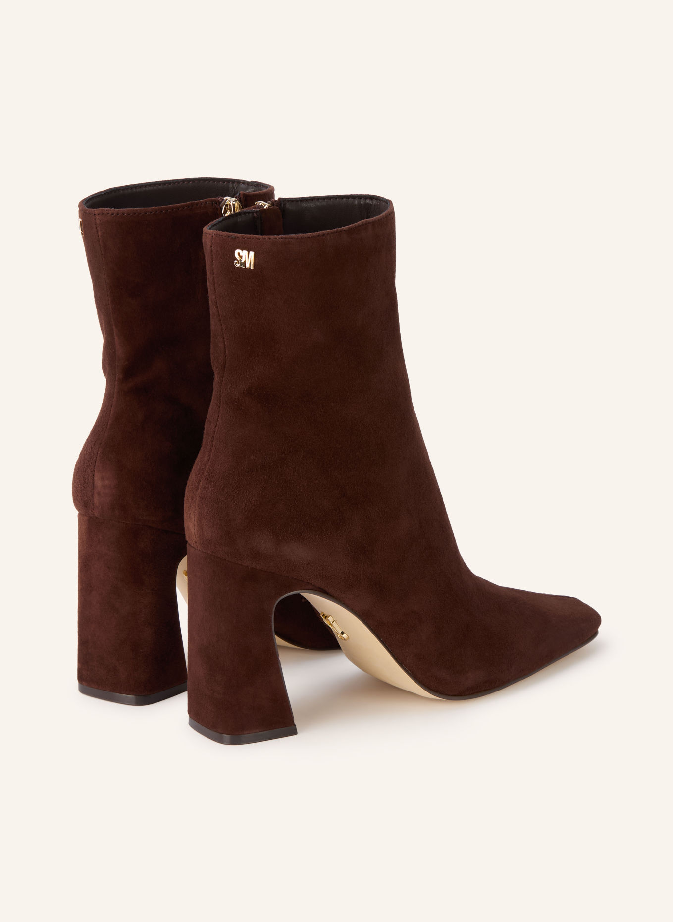 STEVE MADDEN Laarsjes FLARES: MARRON FONCÉ / GOUD