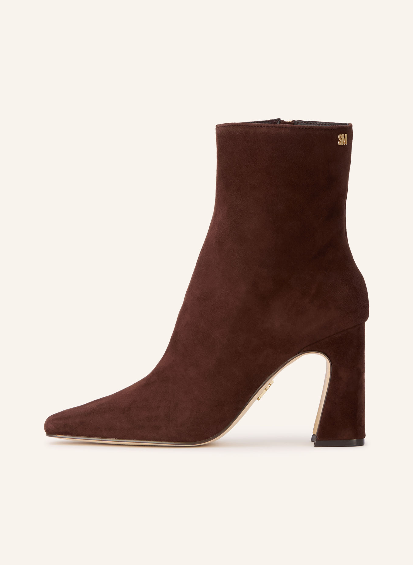 STEVE MADDEN Laarsjes FLARES: MARRON FONCÉ / GOUD