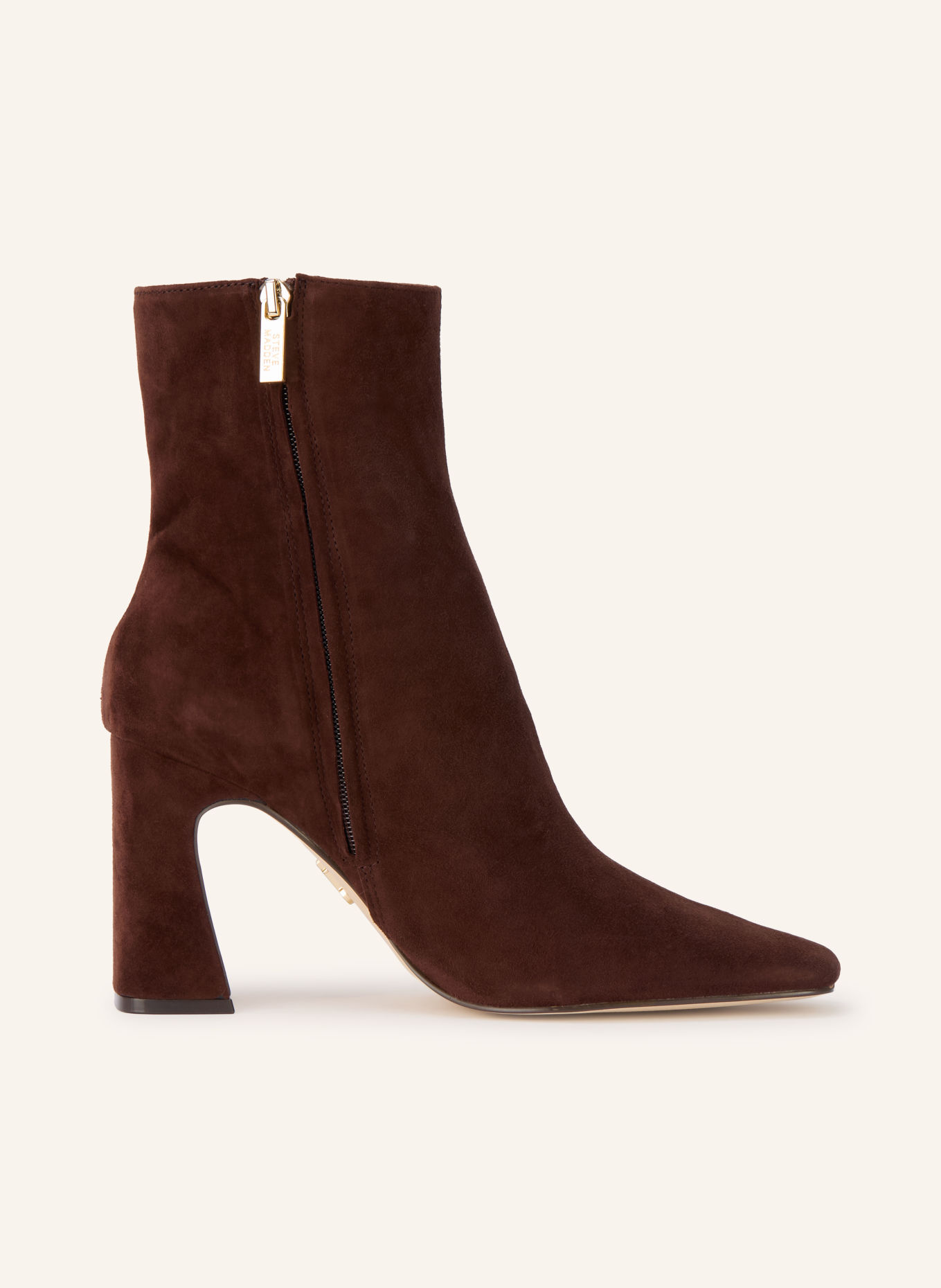 STEVE MADDEN Laarsjes FLARES: MARRON FONCÉ / GOUD