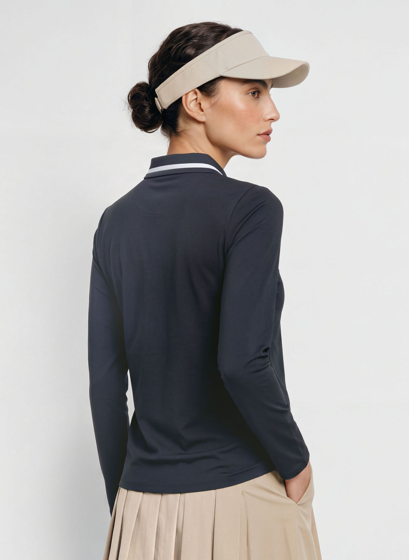 RÖHNISCH Piqué-Poloshirt: DUNKELBLAU / WEISS