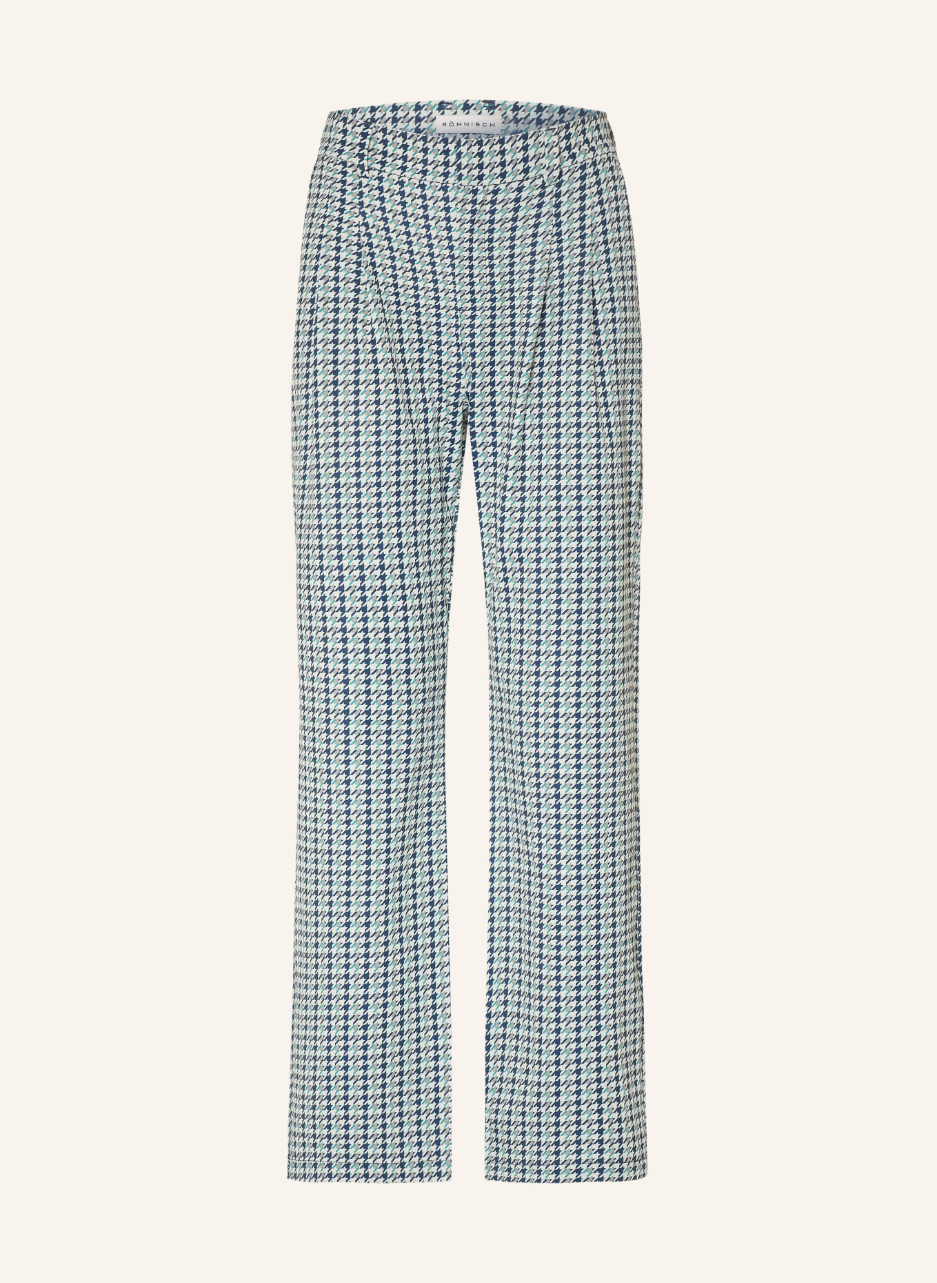 RÖHNISCH Golfbroek ELEVATE: ECRU / BEIGE / DONKERBLAUW
