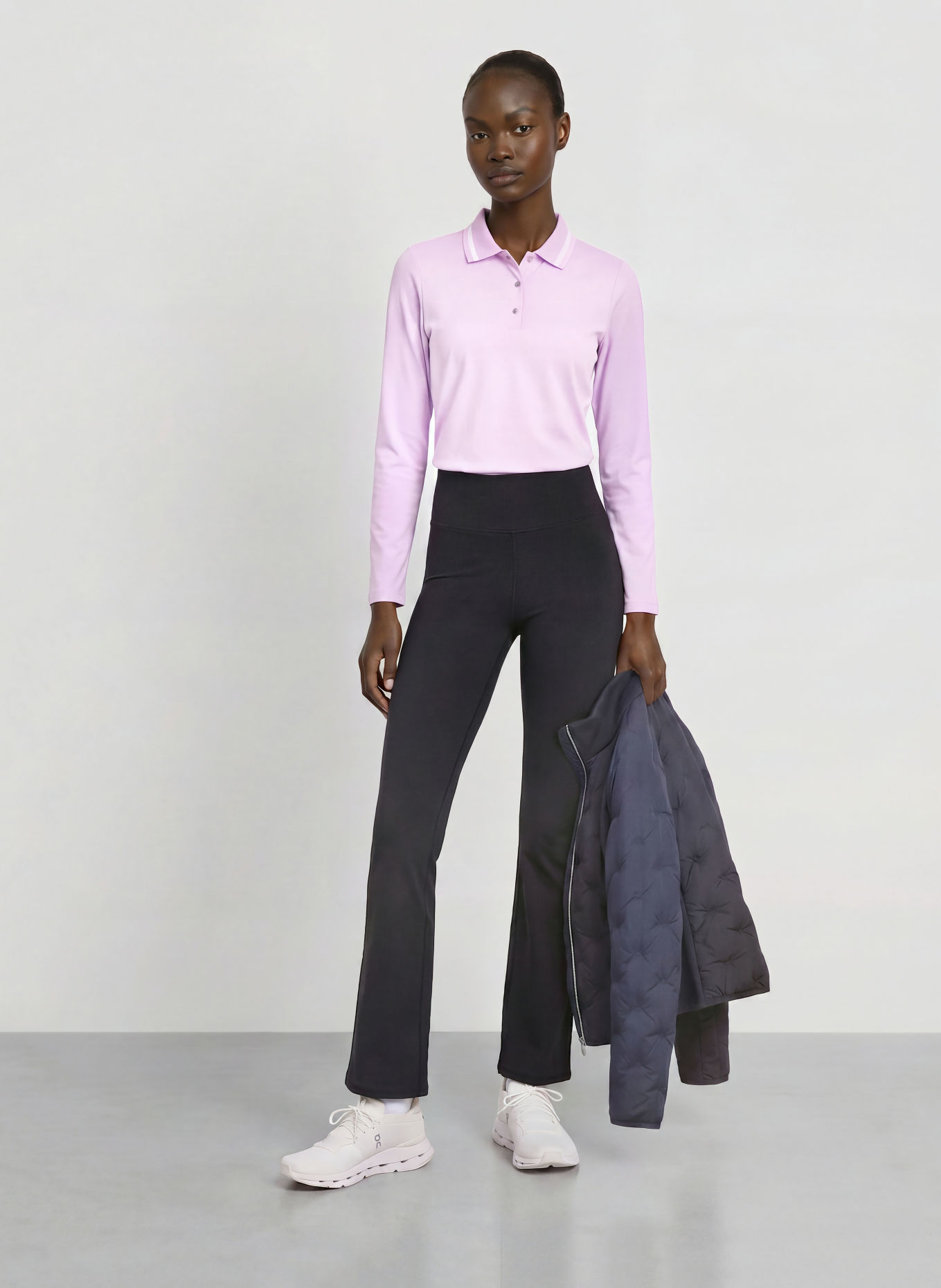 RÖHNISCH THERMAFLOW FLARE HIGH WAIST Leggings: BLACK