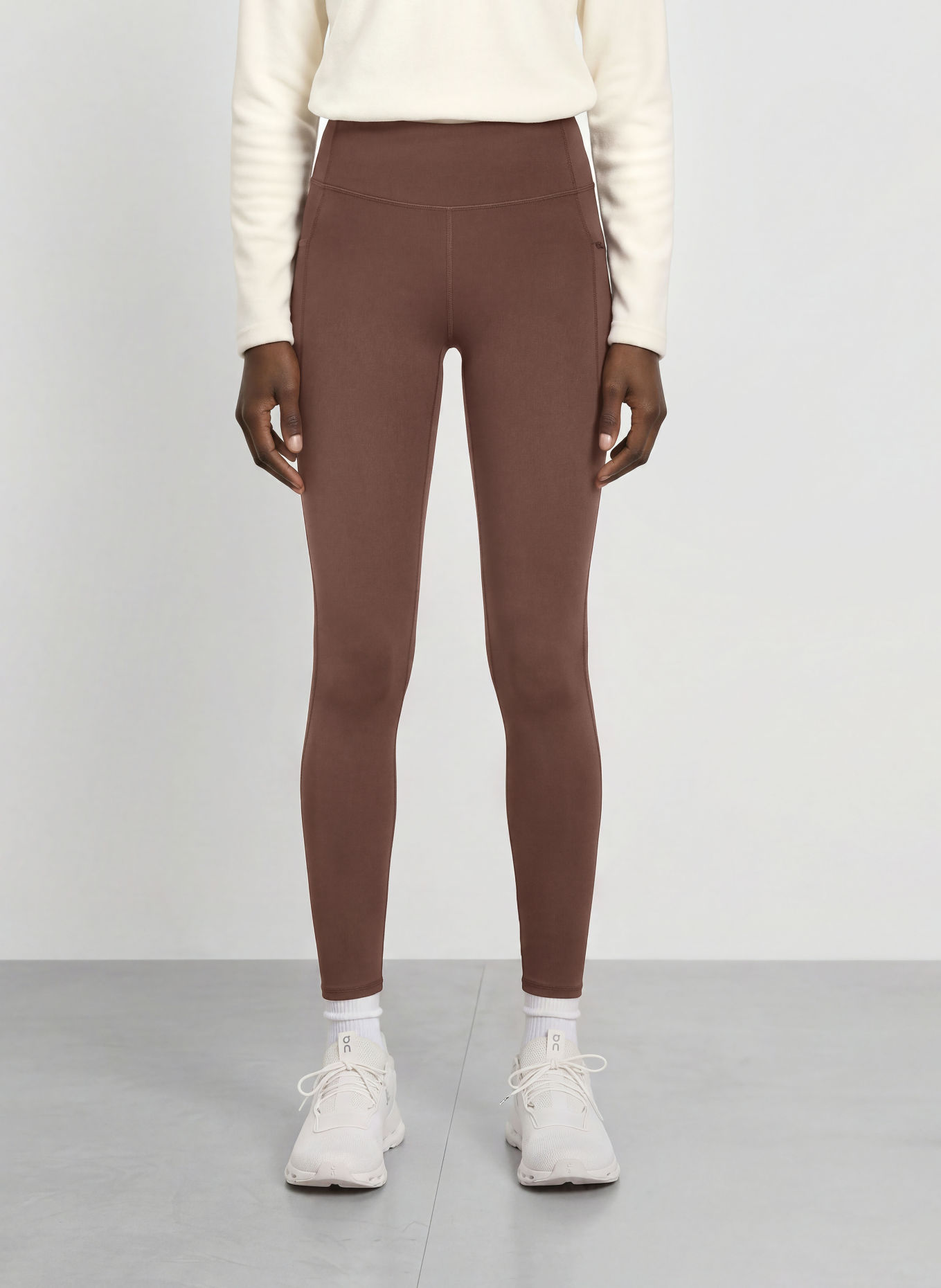 RÖHNISCH THERMAFLOW MAX HIGH WAIST Leggings: DARK BROWN
